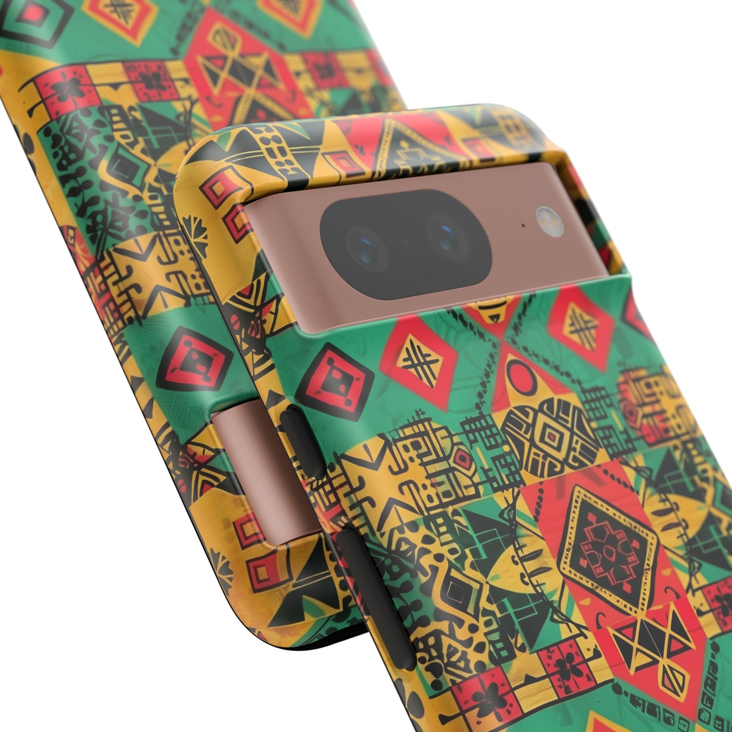 Red,Yellow and Green Afrocentric Phone Case | iPhone | Samsung | Google| Tough Cases - Owndigiart