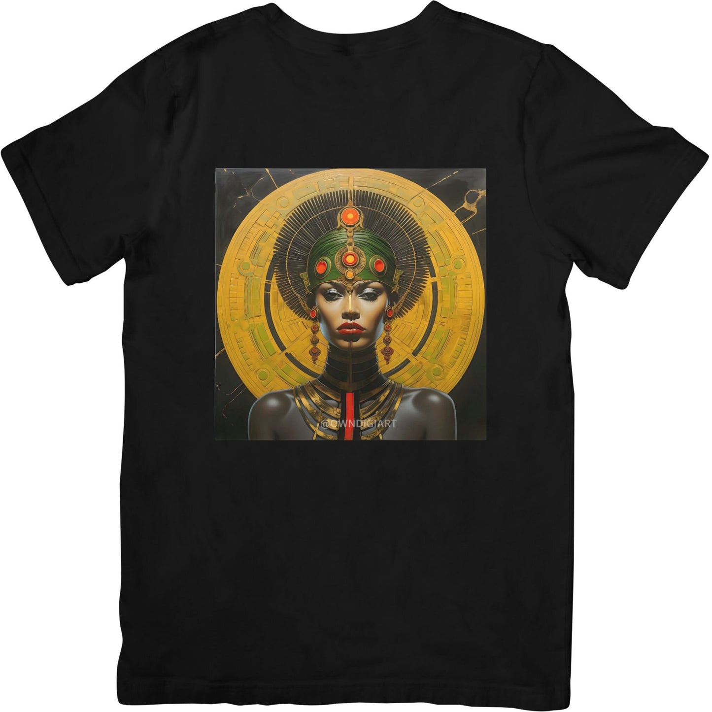 Hues of Egypt - Digital Download: AI Art - Wall art - Black art - Afro-Optic Expressions - Black Visionary Art - Abstract Printable - Owndigiart