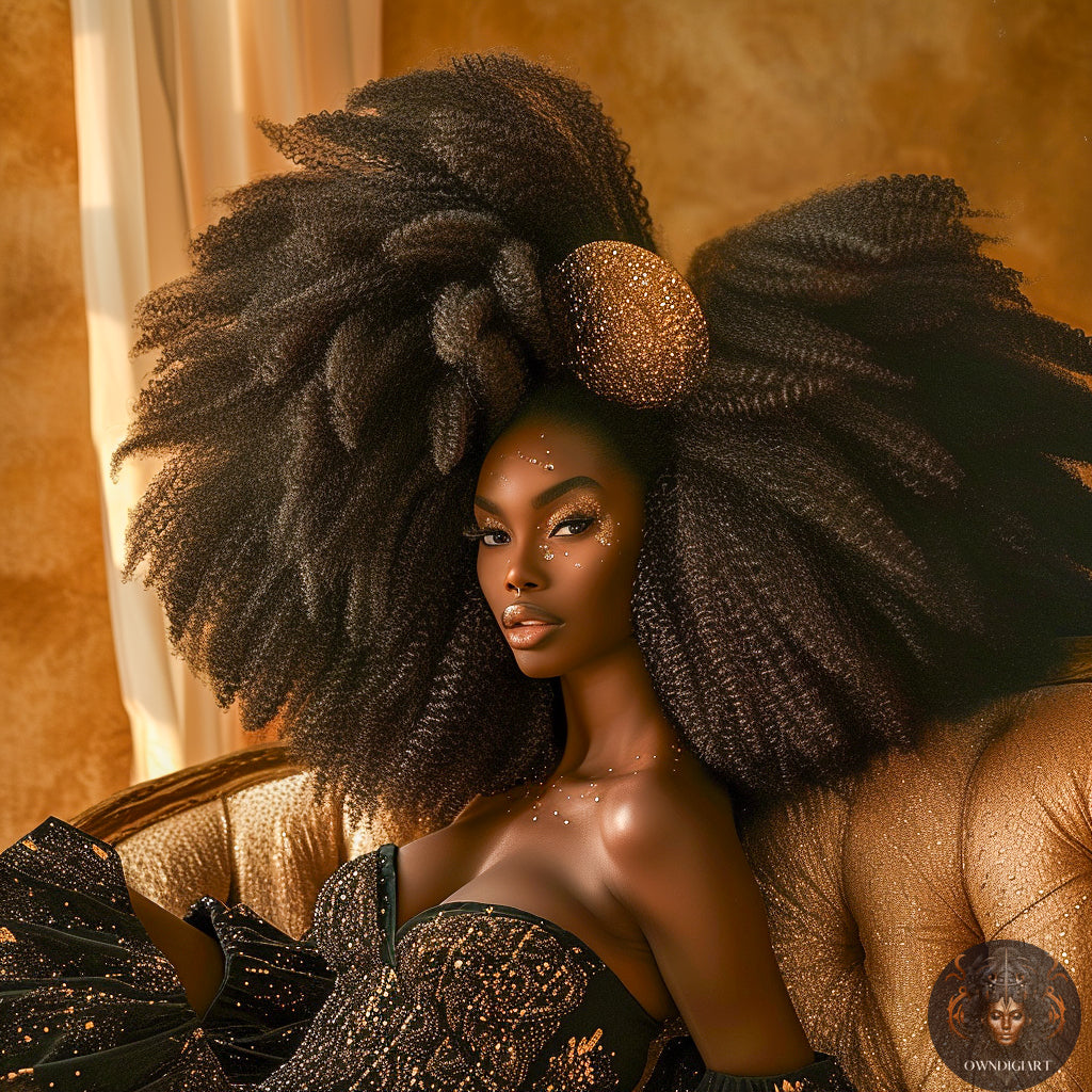 Afro Digital Downloads | Vibrant AI Art for Download