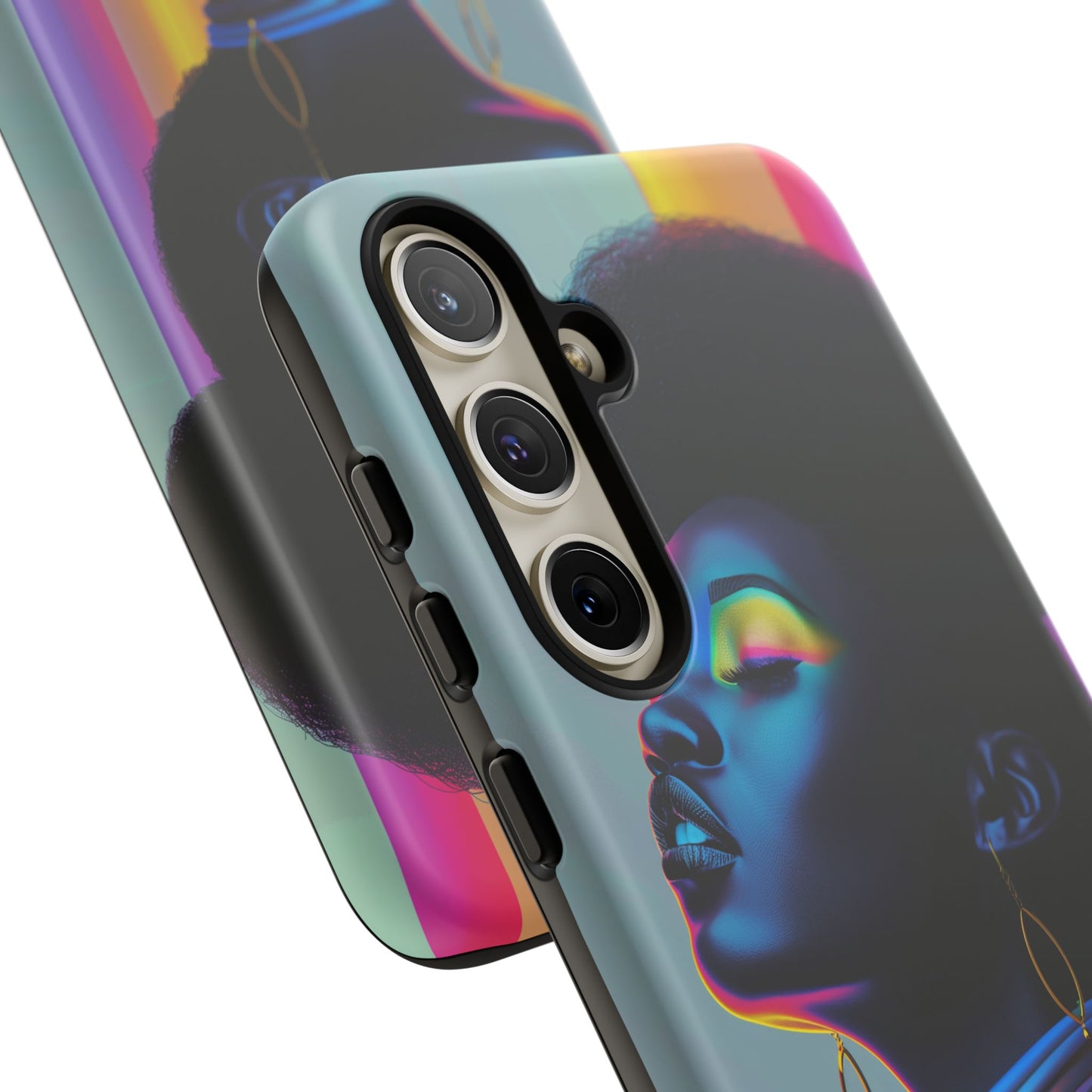 Neon Woman Phone Case - - Bold and Colorful Neon Design Cover | iPhone | Samsung | Google | Tough Case