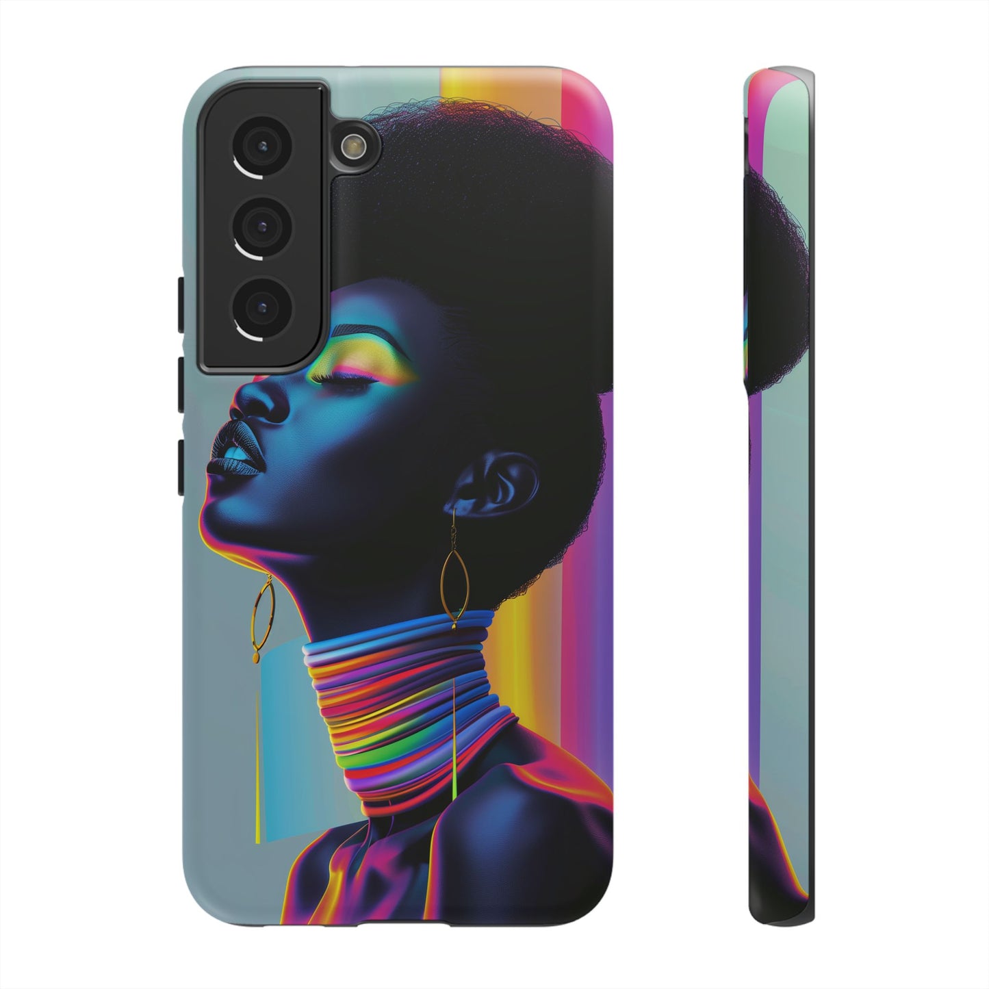 Neon Woman Phone Case - - Bold and Colorful Neon Design Cover | iPhone | Samsung | Google | Tough Case