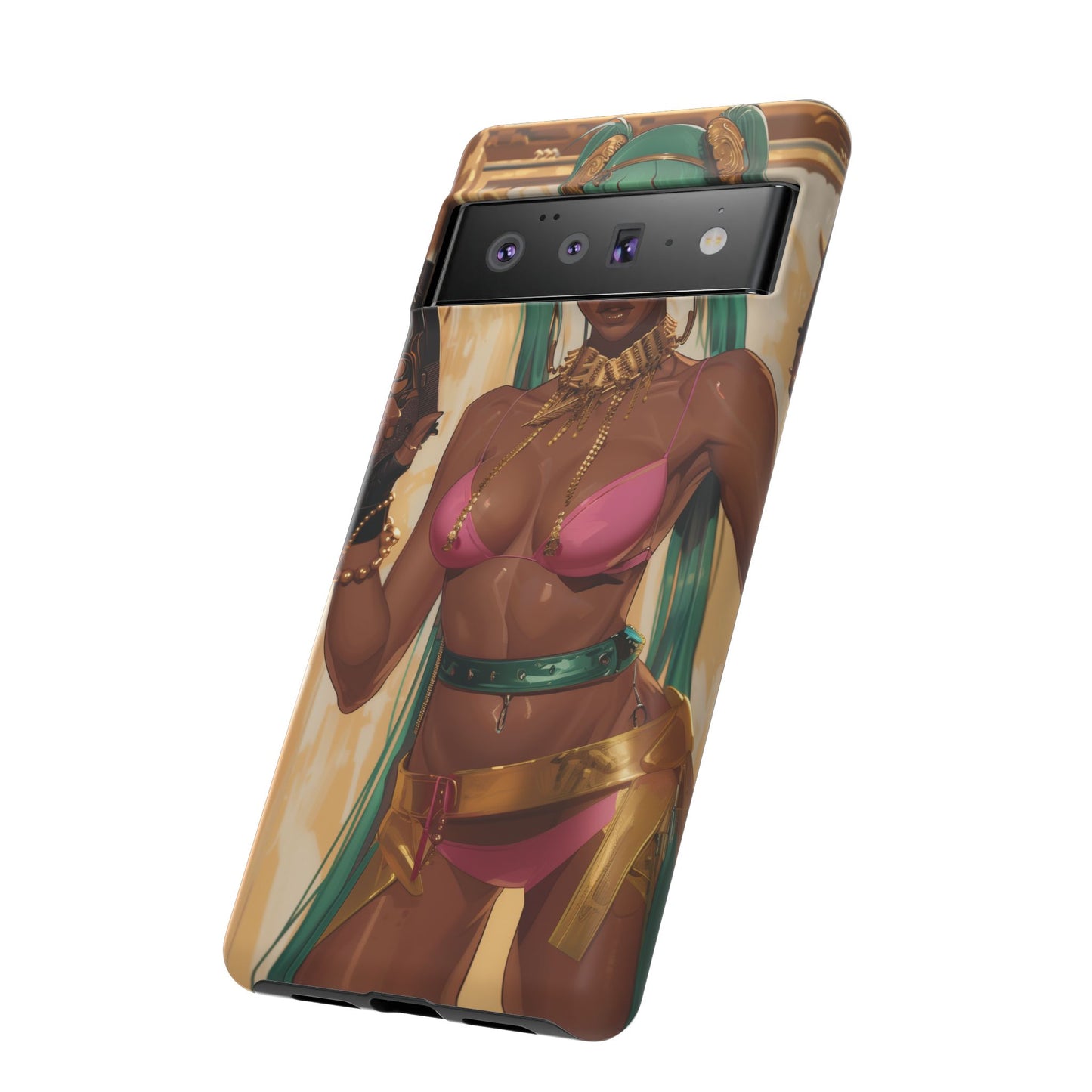 Urban Warrior Woman Gaming -  Bold and Edgy Street Art CoverStyle Digital Art | iPhone | Samsung | Tough Case