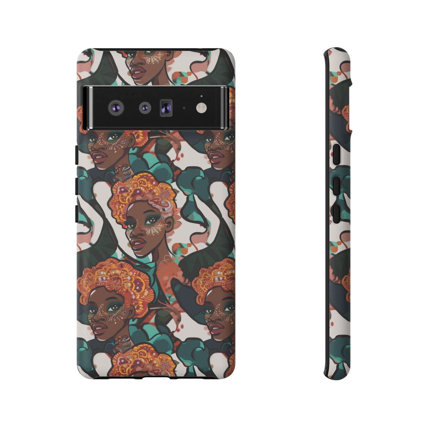 Afrocentric Print 02 Cover for Your Phone  | iPhone | Samsung | Google | Tough Cases