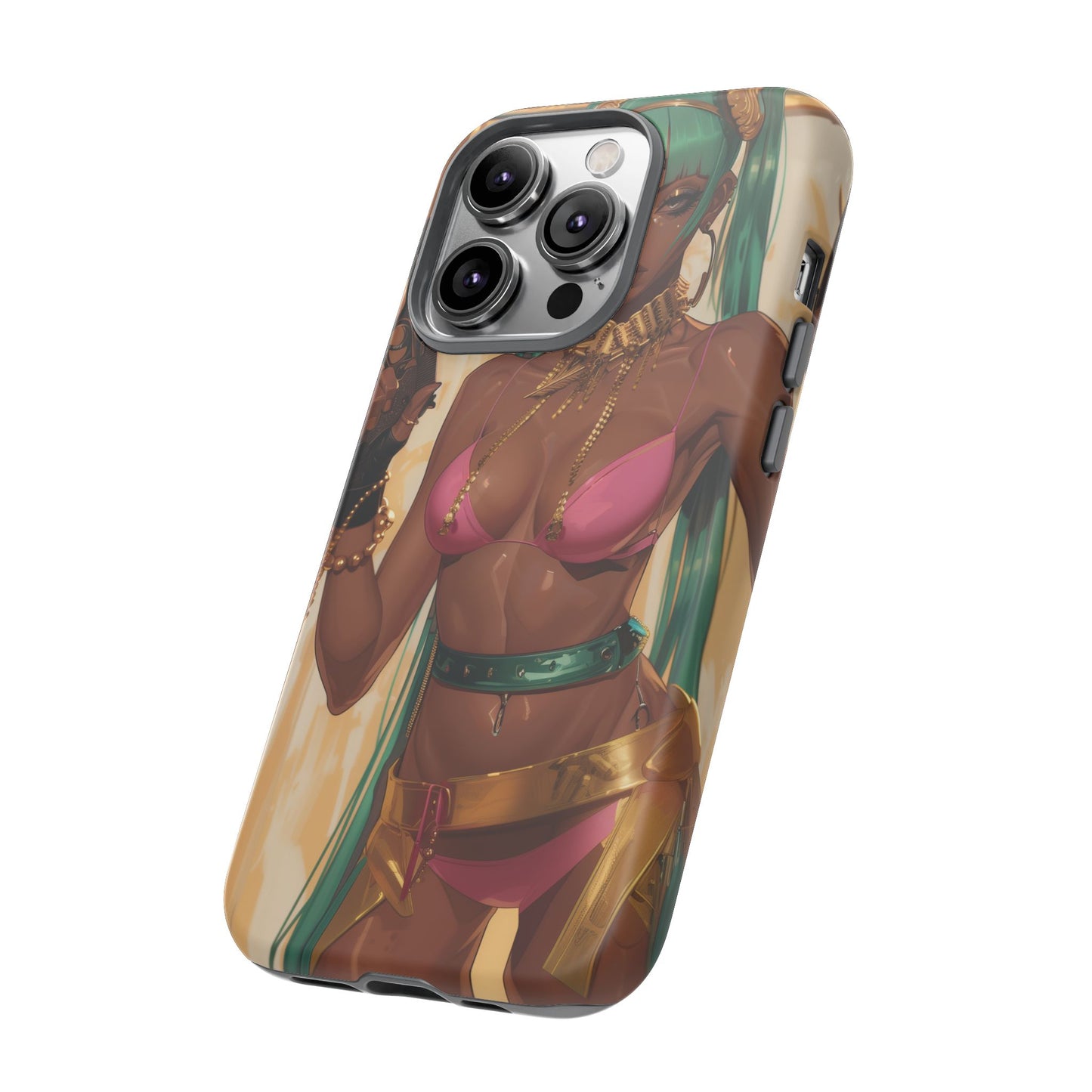 Urban Warrior Woman Gaming -  Bold and Edgy Street Art CoverStyle Digital Art | iPhone | Samsung | Tough Case