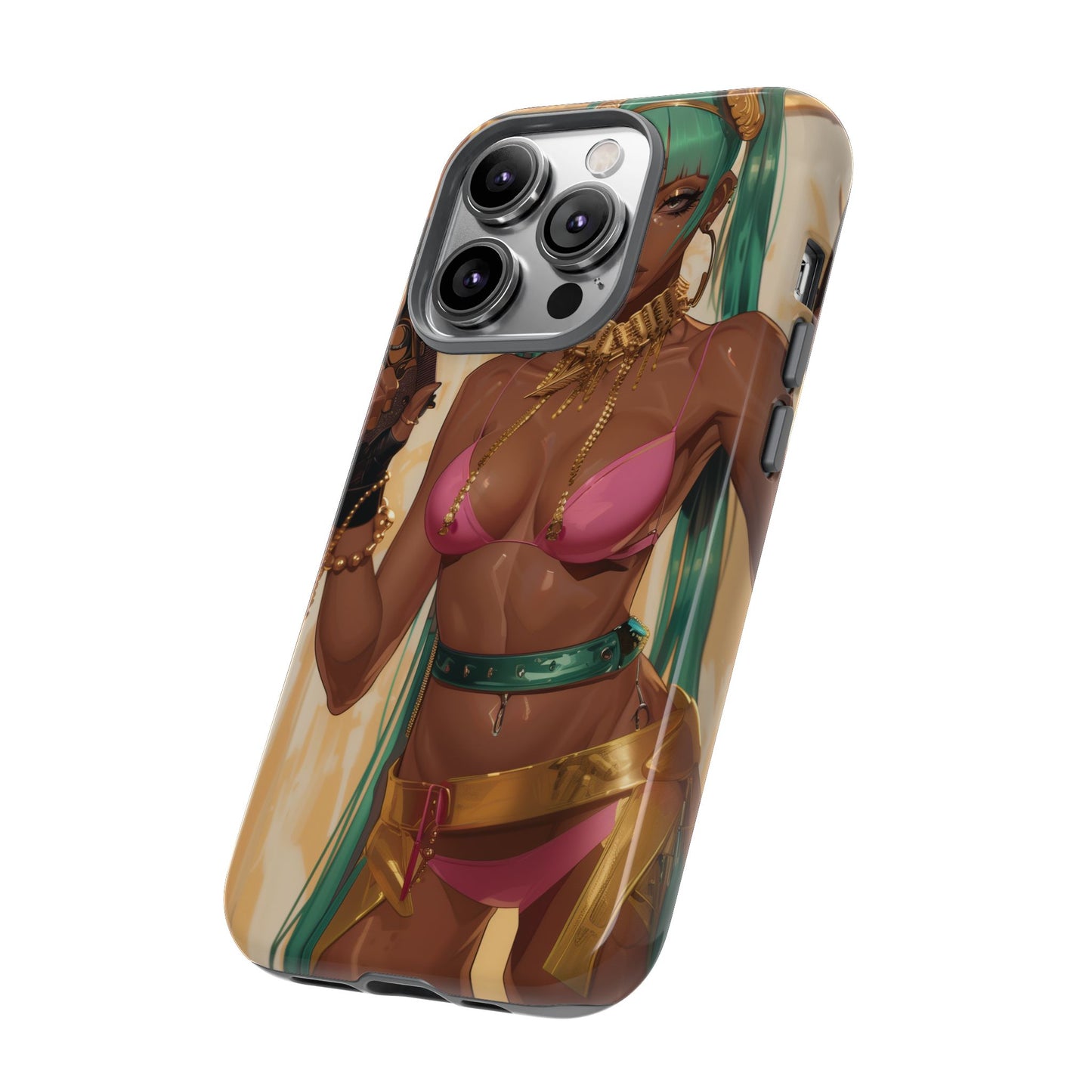 Urban Warrior Woman Gaming -  Bold and Edgy Street Art CoverStyle Digital Art | iPhone | Samsung | Tough Case