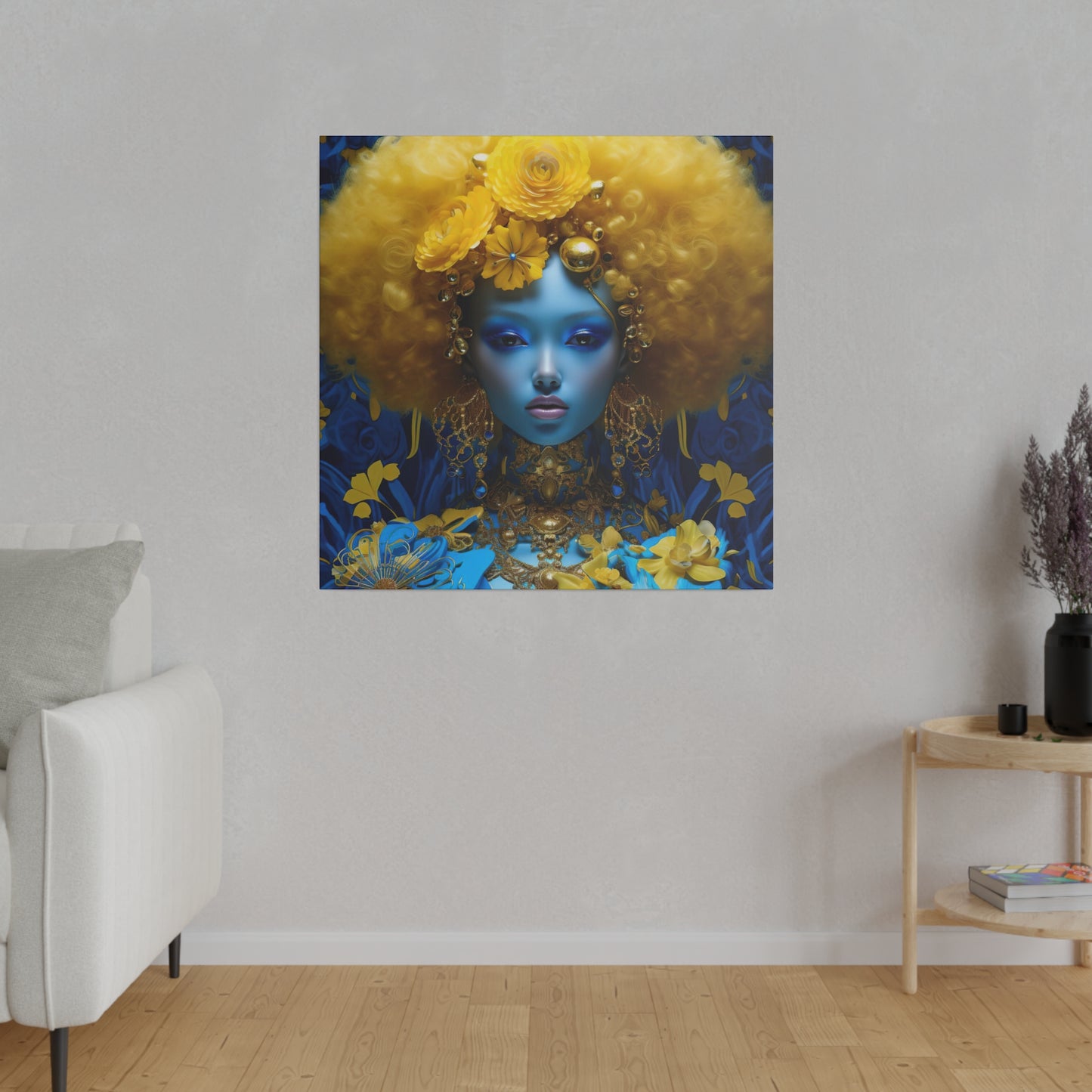 Dreamlike Digital Canvas Print: Matte Canvas, Stretched, 0.75" - Wall Art - Gift Ideas - Black Art - Afro Art - Fantasy Art - Home Decor