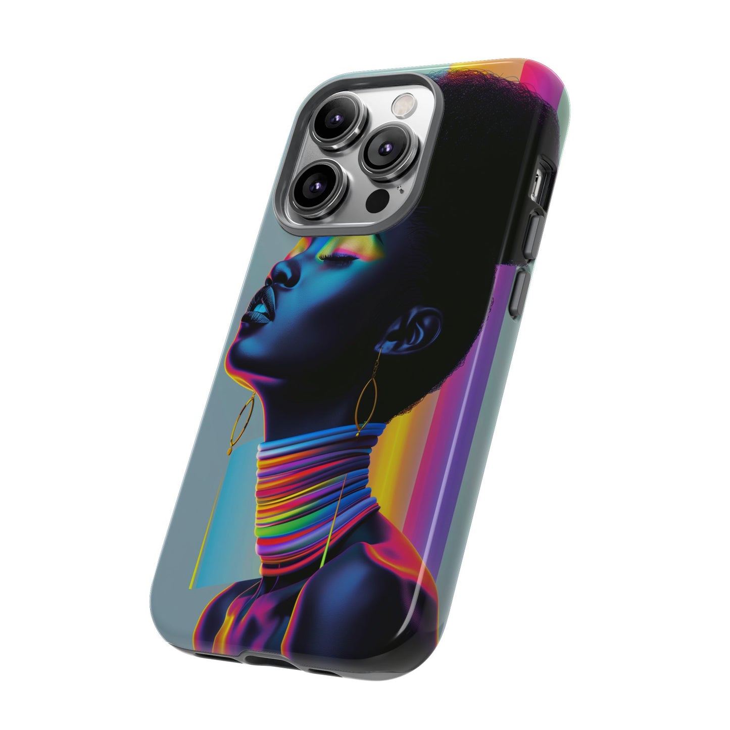 Neon Woman Phone Case - - Bold and Colorful Neon Design Cover | iPhone | Samsung | Google | Tough Case