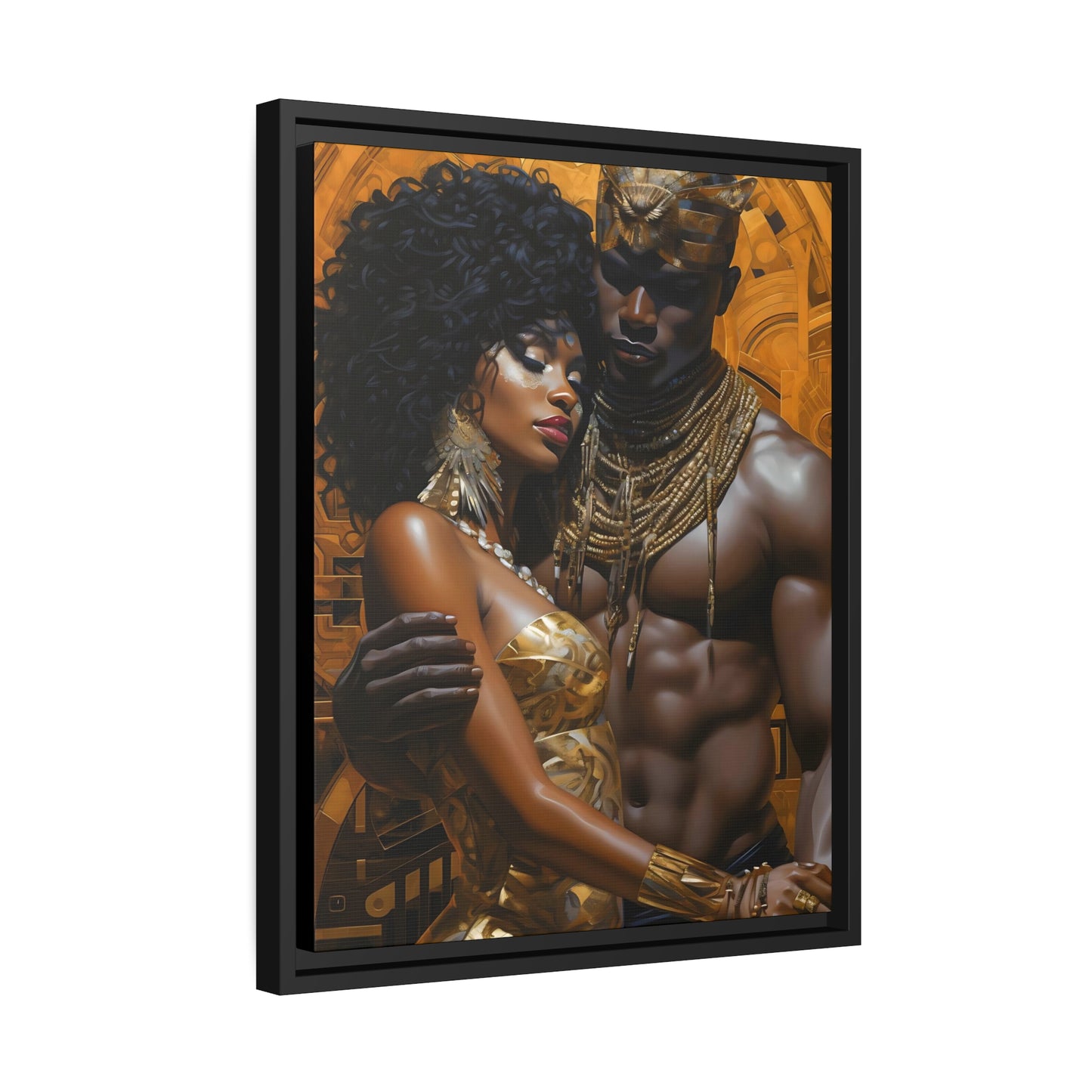 Ancient Gold - Matte Canvas, Black Frame