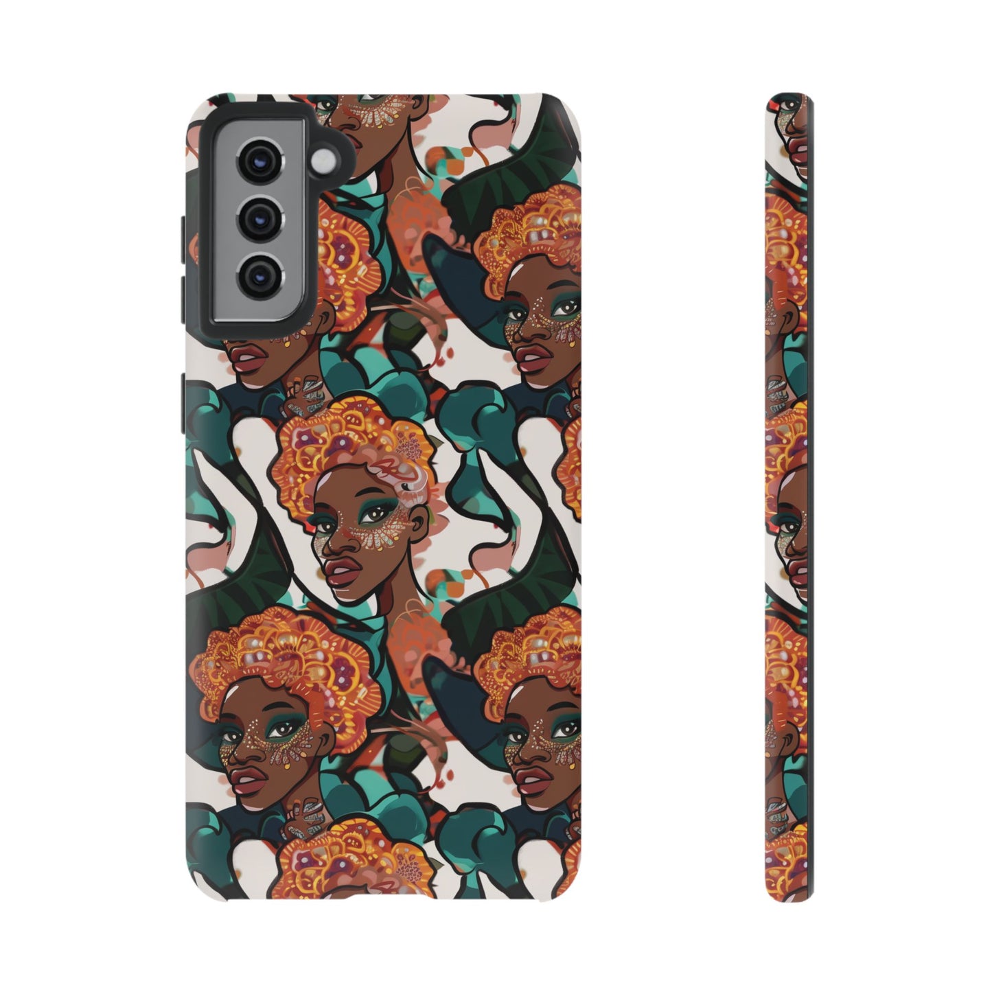 Afrocentric Print 02 Cover for Your Phone  | iPhone | Samsung | Google | Tough Cases