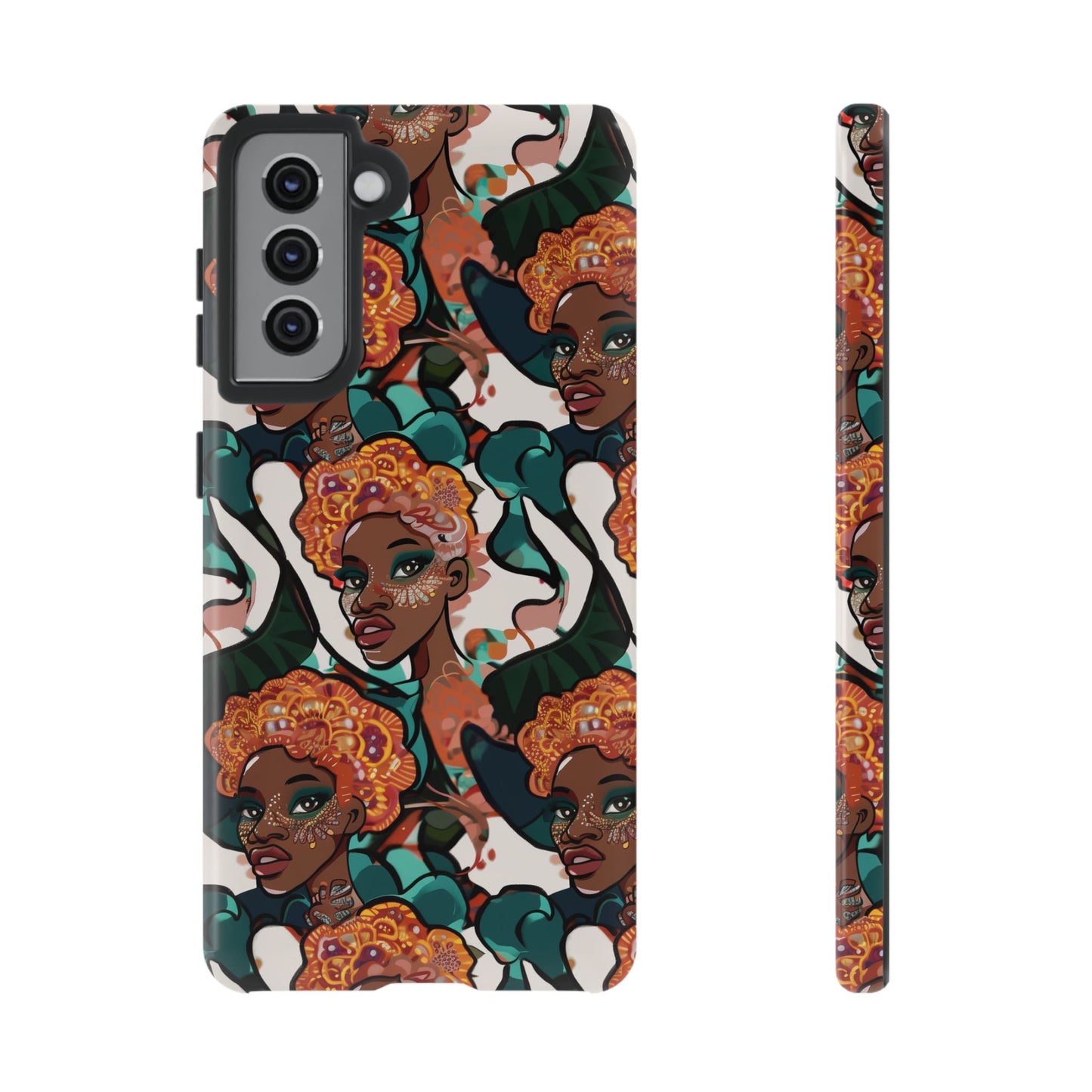 Afrocentric Print 02 Cover for Your Phone  | iPhone | Samsung | Google | Tough Cases