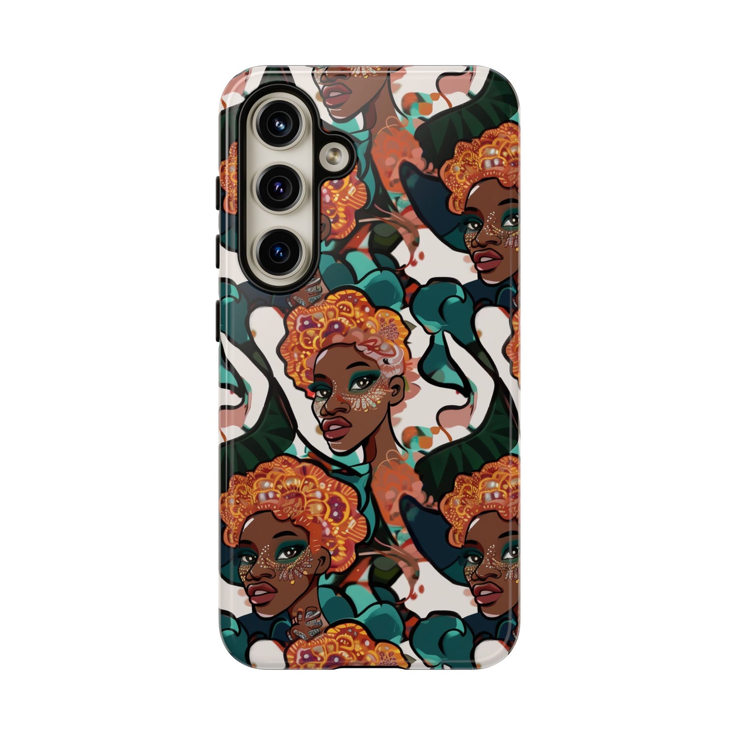 Afrocentric Print 02 Cover for Your Phone  | iPhone | Samsung | Google | Tough Cases