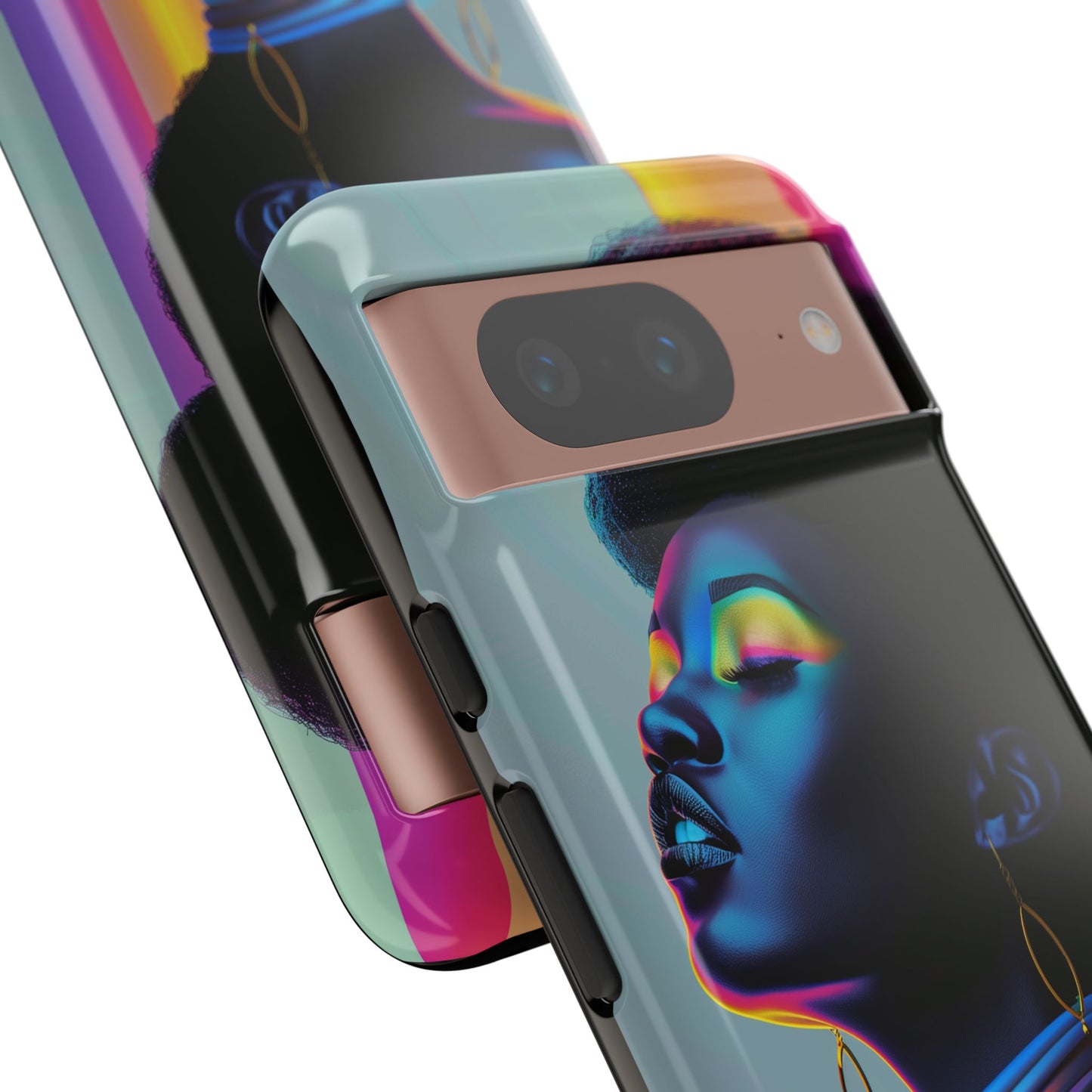 Neon Woman Phone Case - - Bold and Colorful Neon Design Cover | iPhone | Samsung | Google | Tough Case