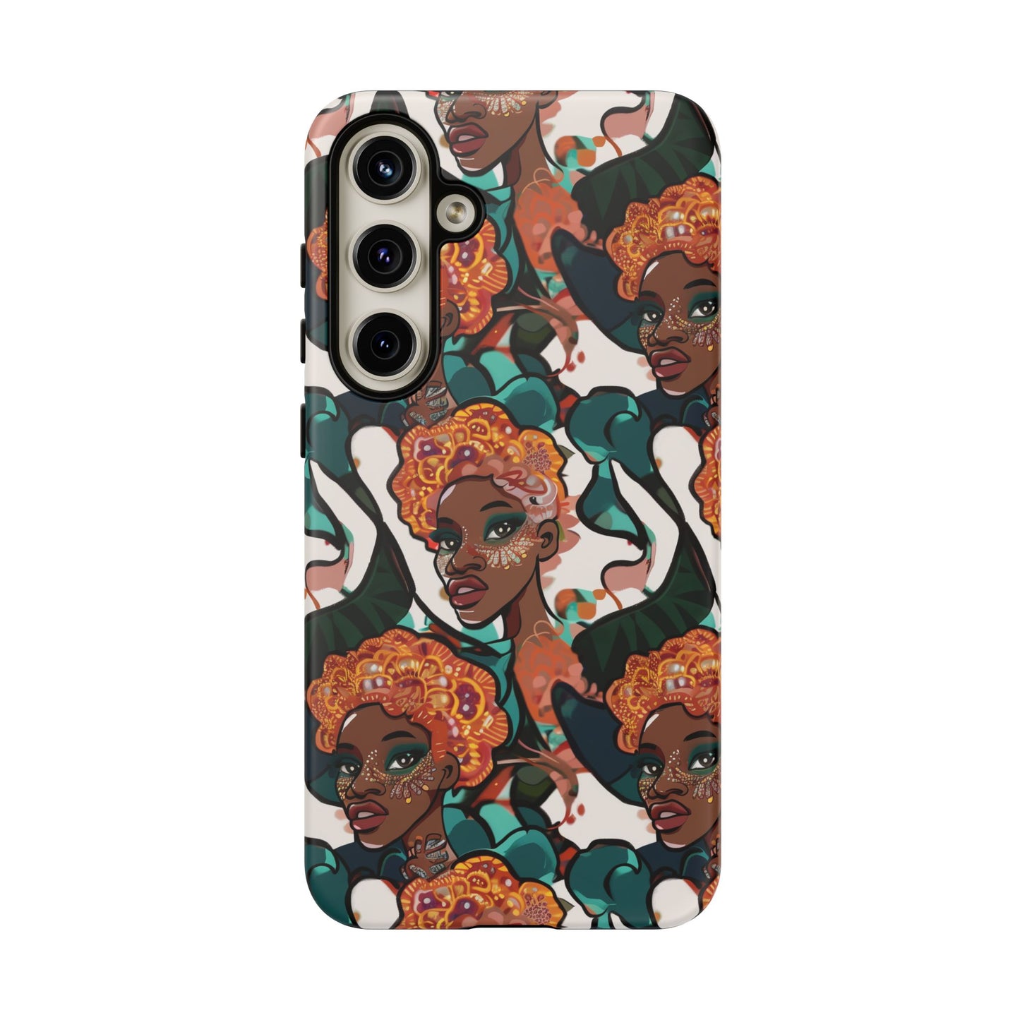 Afrocentric Print 02 Cover for Your Phone  | iPhone | Samsung | Google | Tough Cases