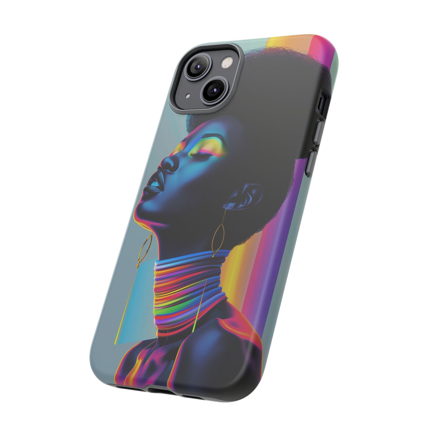 Neon Woman Phone Case - - Bold and Colorful Neon Design Cover | iPhone | Samsung | Google | Tough Case