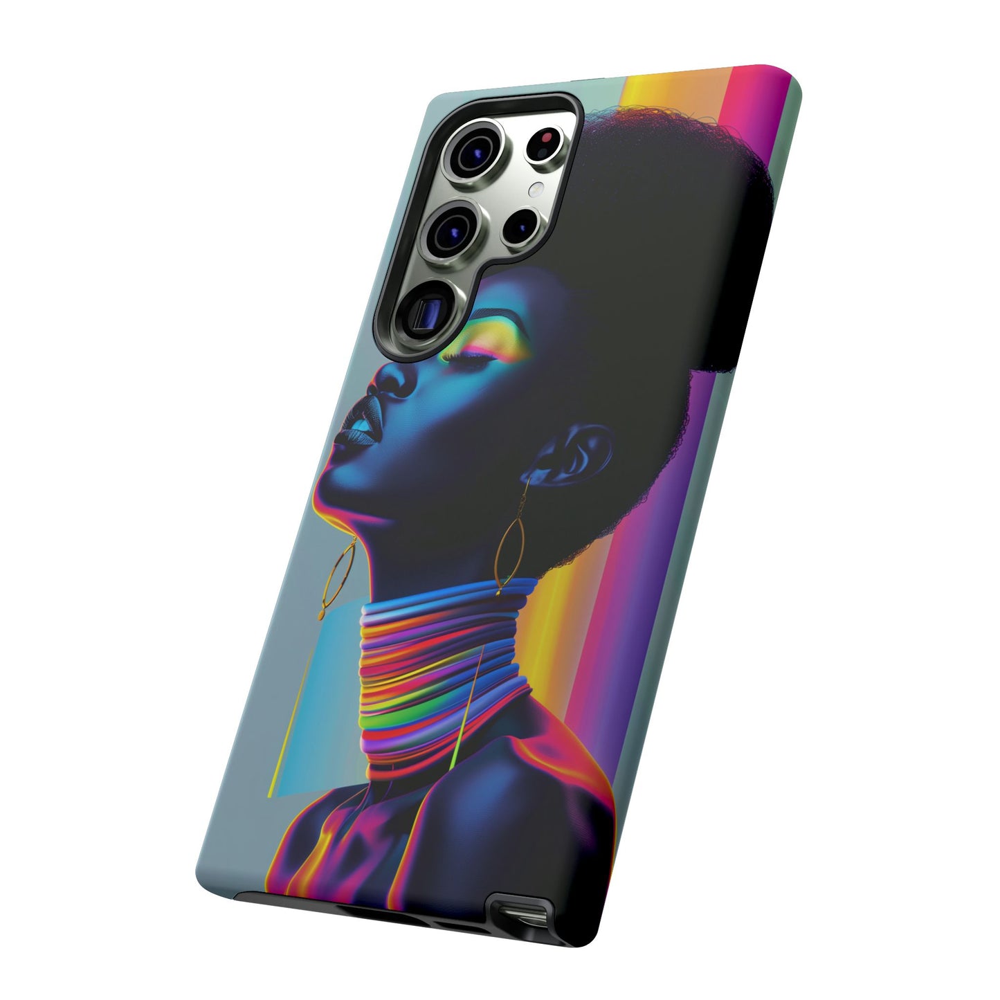 Neon Woman Phone Case - - Bold and Colorful Neon Design Cover | iPhone | Samsung | Google | Tough Case