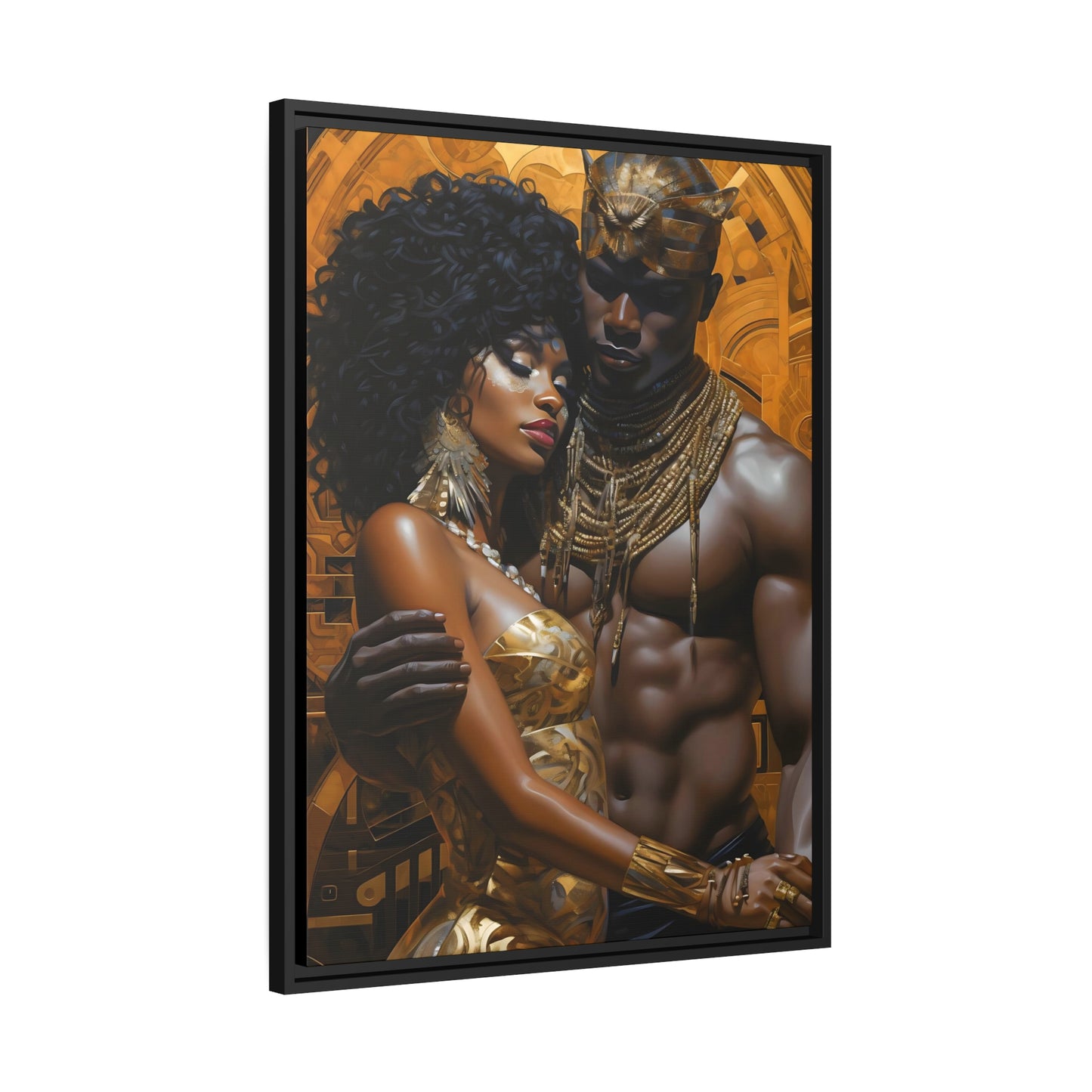 Ancient Gold - Matte Canvas, Black Frame