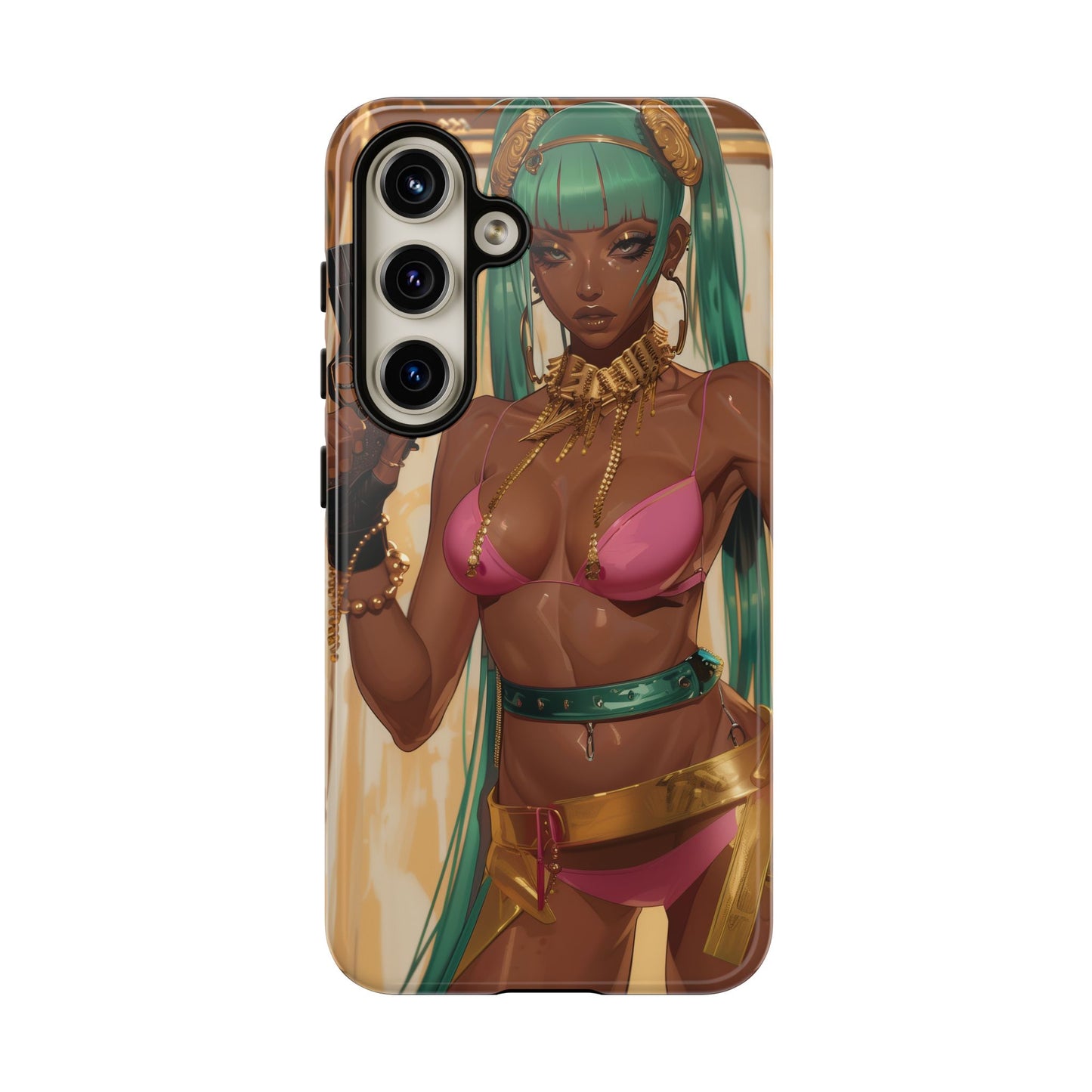 Urban Warrior Woman Gaming -  Bold and Edgy Street Art CoverStyle Digital Art | iPhone | Samsung | Tough Case