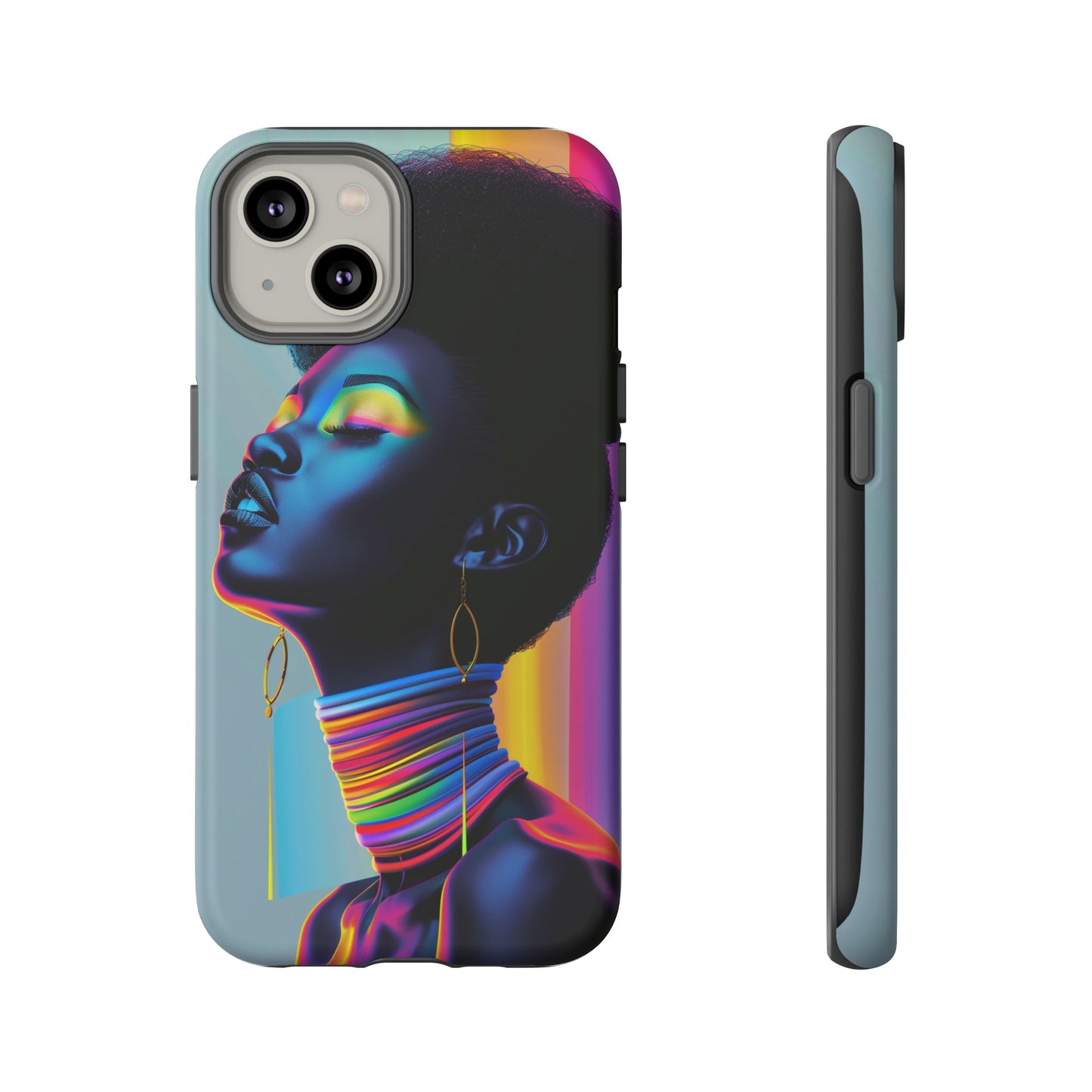 Neon Woman Phone Case - - Bold and Colorful Neon Design Cover | iPhone | Samsung | Google | Tough Case