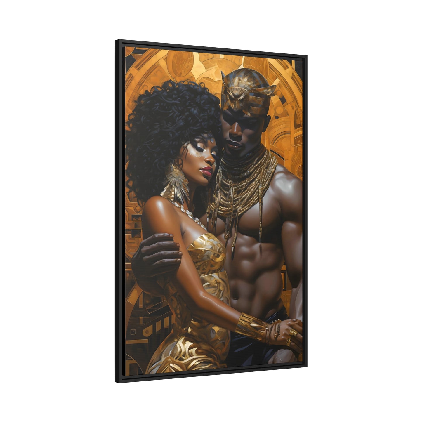 Ancient Gold - Matte Canvas, Black Frame