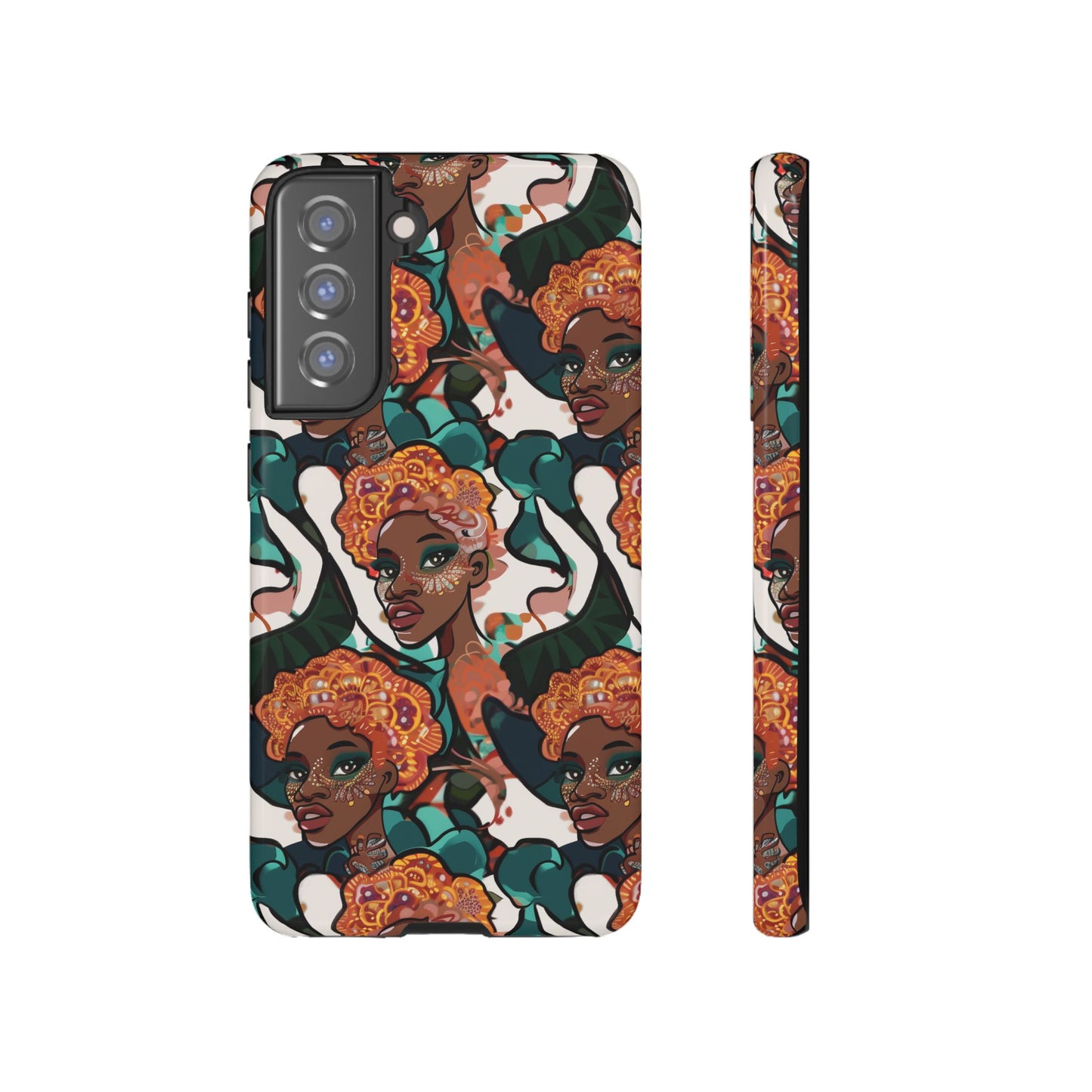 Afrocentric Print 02 Cover for Your Phone  | iPhone | Samsung | Google | Tough Cases