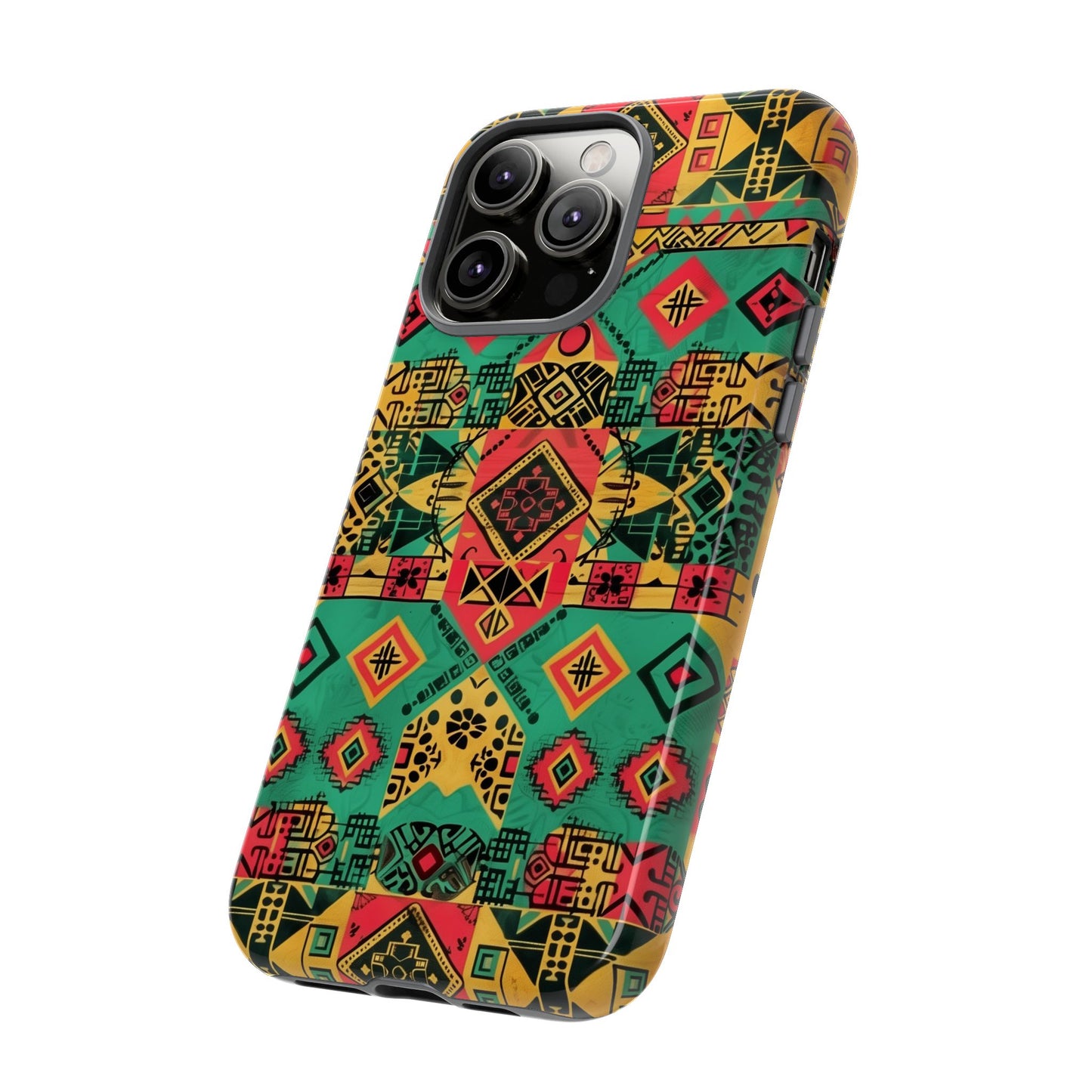 Red, Yellow and Green Afrocentric Phone Case | iPhone | Samsung | Google|  Tough Cases