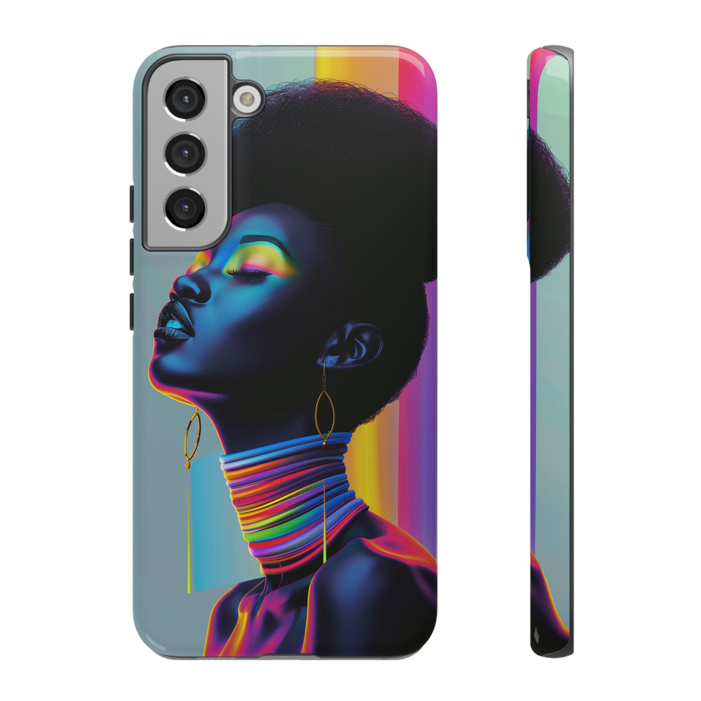 Neon Woman Phone Case - - Bold and Colorful Neon Design Cover | iPhone | Samsung | Google | Tough Case