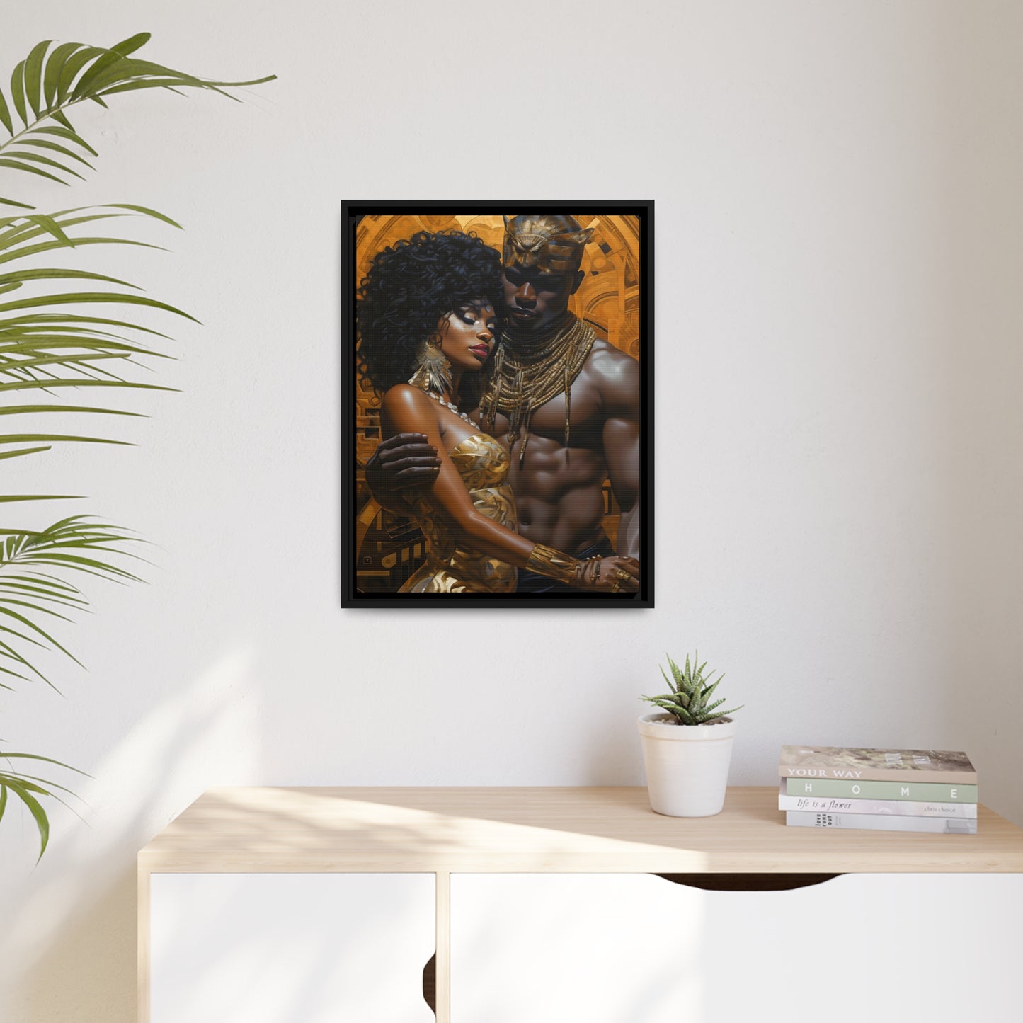 Ancient Gold - Matte Canvas, Black Frame