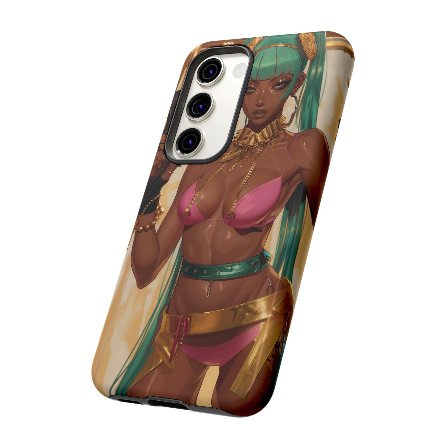 Urban Warrior Woman Gaming -  Bold and Edgy Street Art CoverStyle Digital Art | iPhone | Samsung | Tough Case