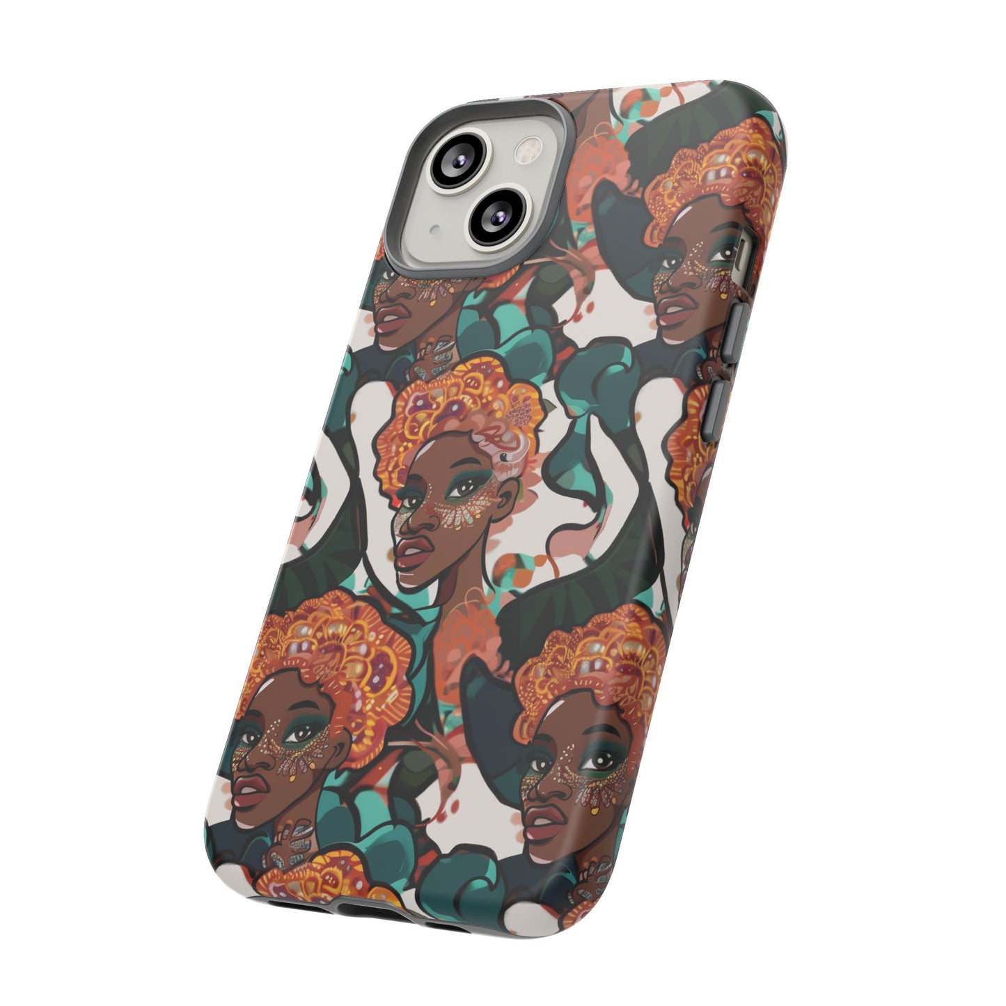 Afrocentric Print 02 Cover for Your Phone  | iPhone | Samsung | Google | Tough Cases