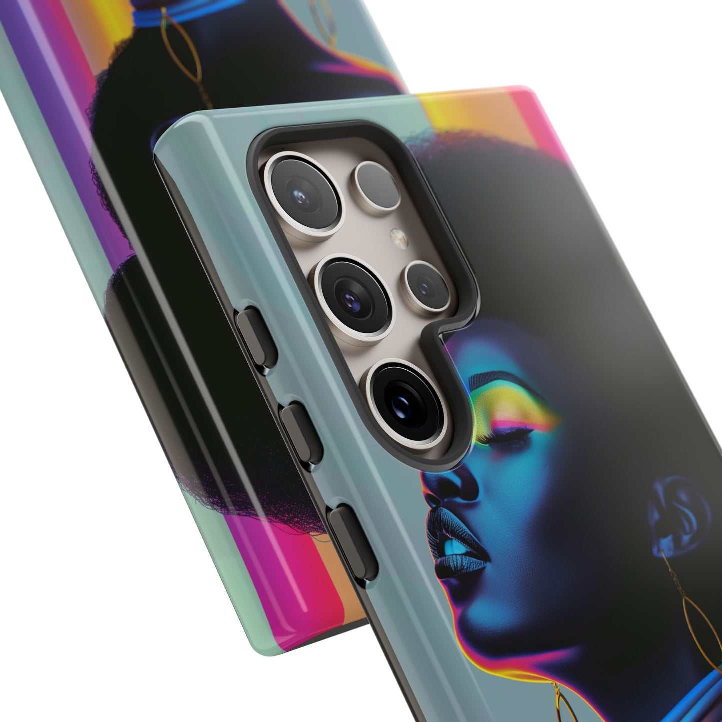 Neon Woman Phone Case - - Bold and Colorful Neon Design Cover | iPhone | Samsung | Google | Tough Case