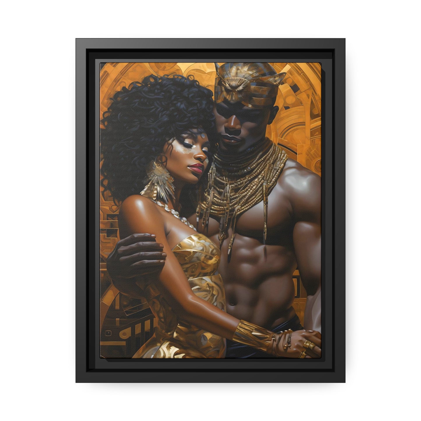 Ancient Gold - Matte Canvas, Black Frame