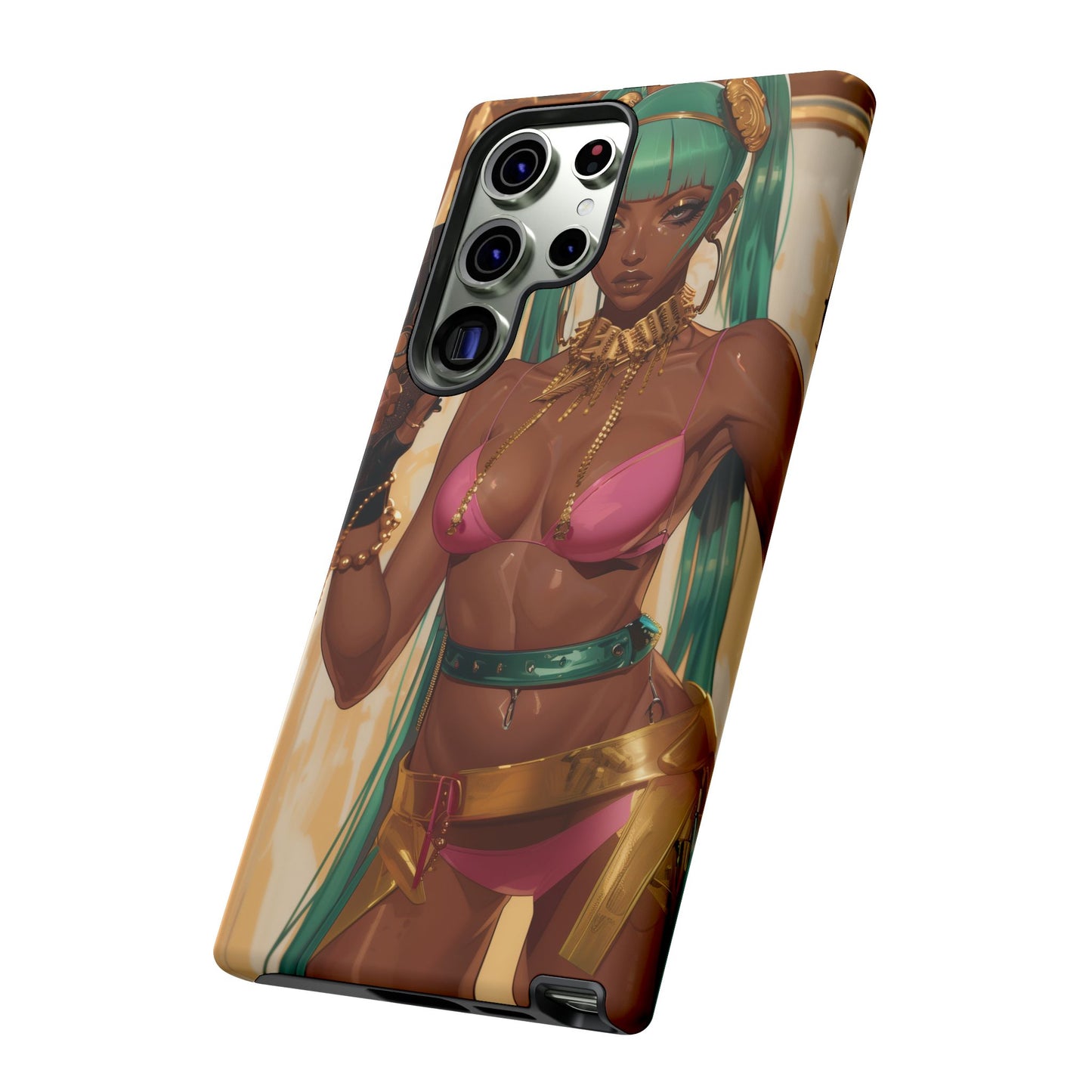 Urban Warrior Woman Gaming -  Bold and Edgy Street Art CoverStyle Digital Art | iPhone | Samsung | Tough Case