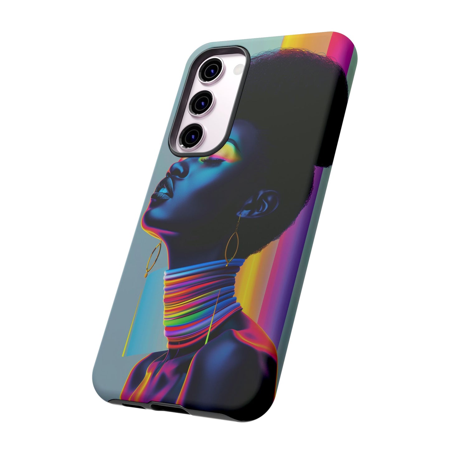 Neon Woman Phone Case - - Bold and Colorful Neon Design Cover | iPhone | Samsung | Google | Tough Case