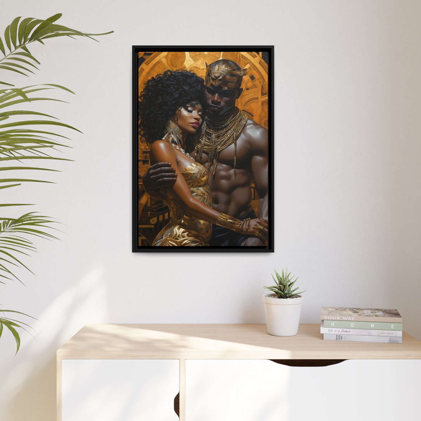 Ancient Gold - Matte Canvas, Black Frame