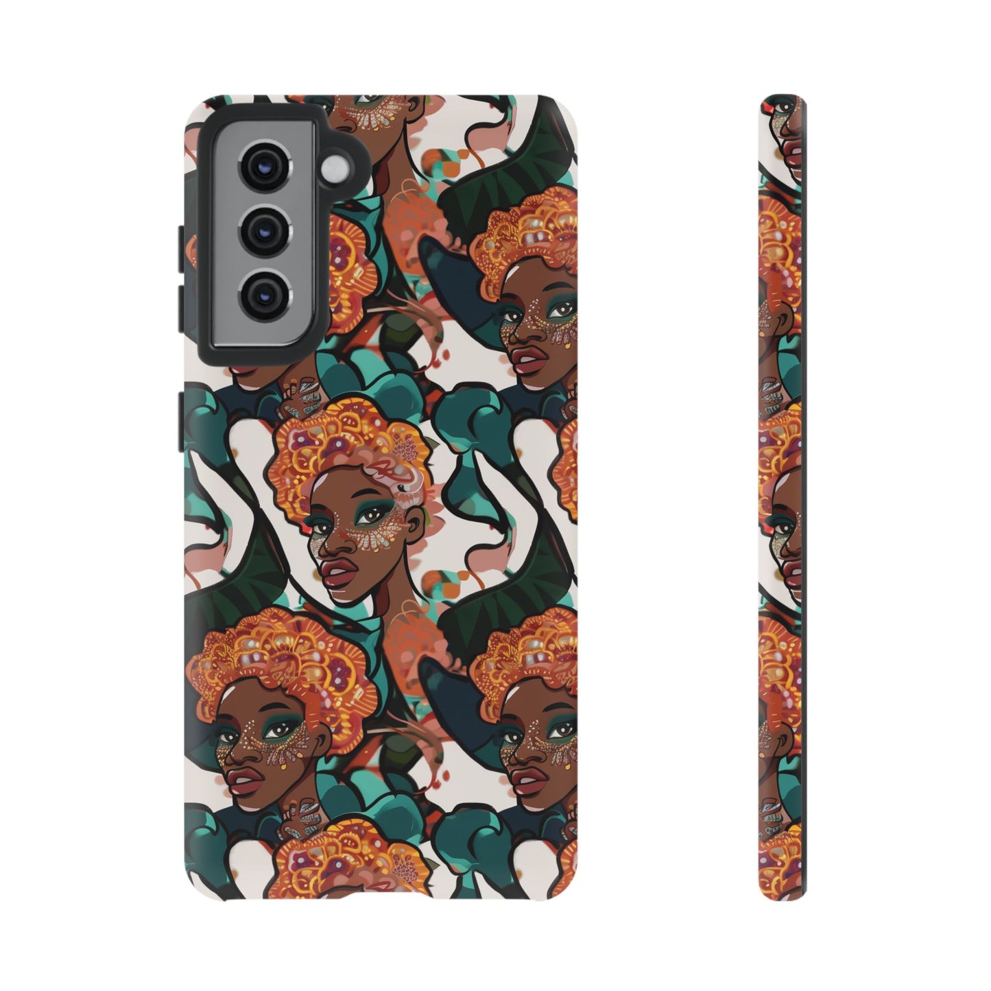 Afrocentric Print 02 Cover for Your Phone  | iPhone | Samsung | Google | Tough Cases