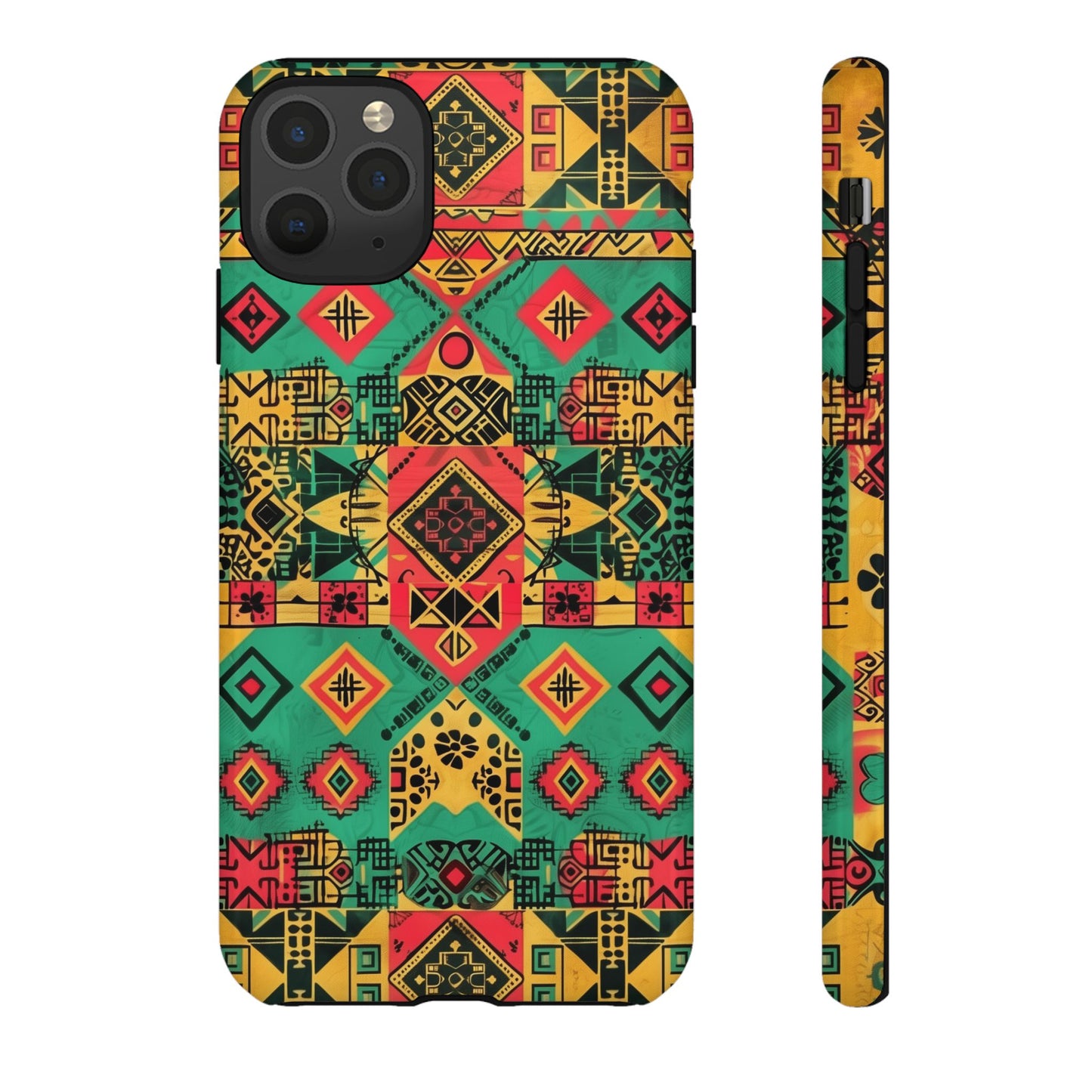 Red, Yellow and Green Afrocentric Phone Case | iPhone | Samsung | Google|  Tough Cases