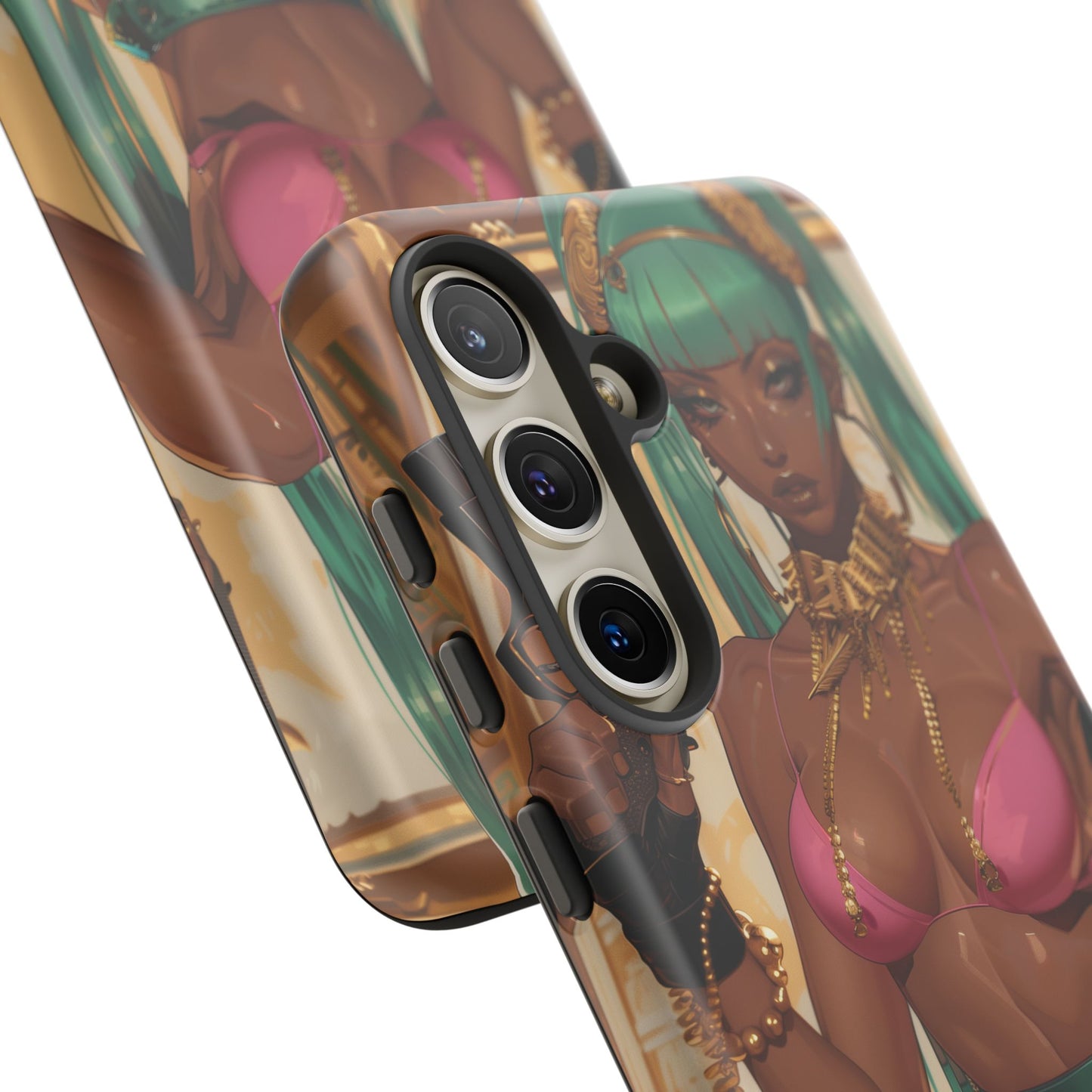 Urban Warrior Woman Gaming -  Bold and Edgy Street Art CoverStyle Digital Art | iPhone | Samsung | Tough Case