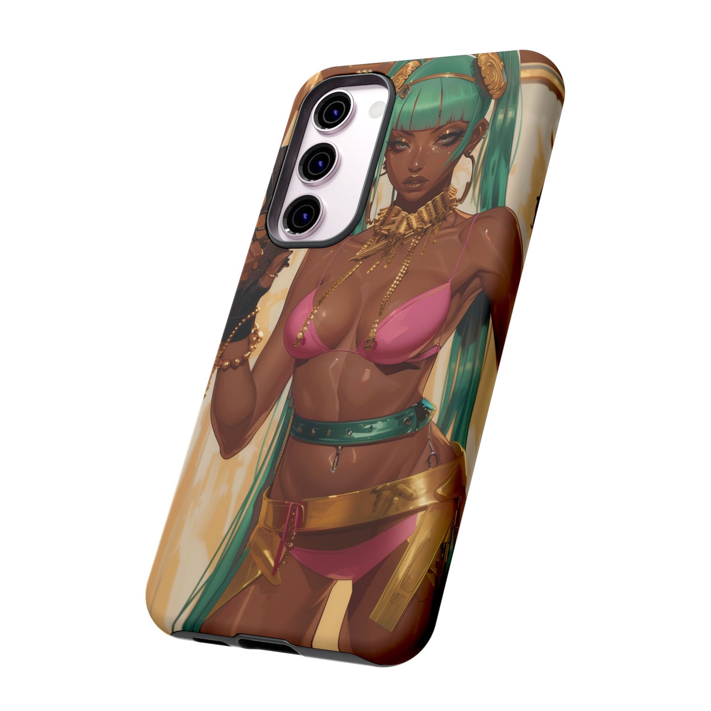 Urban Warrior Woman Gaming -  Bold and Edgy Street Art CoverStyle Digital Art | iPhone | Samsung | Tough Case