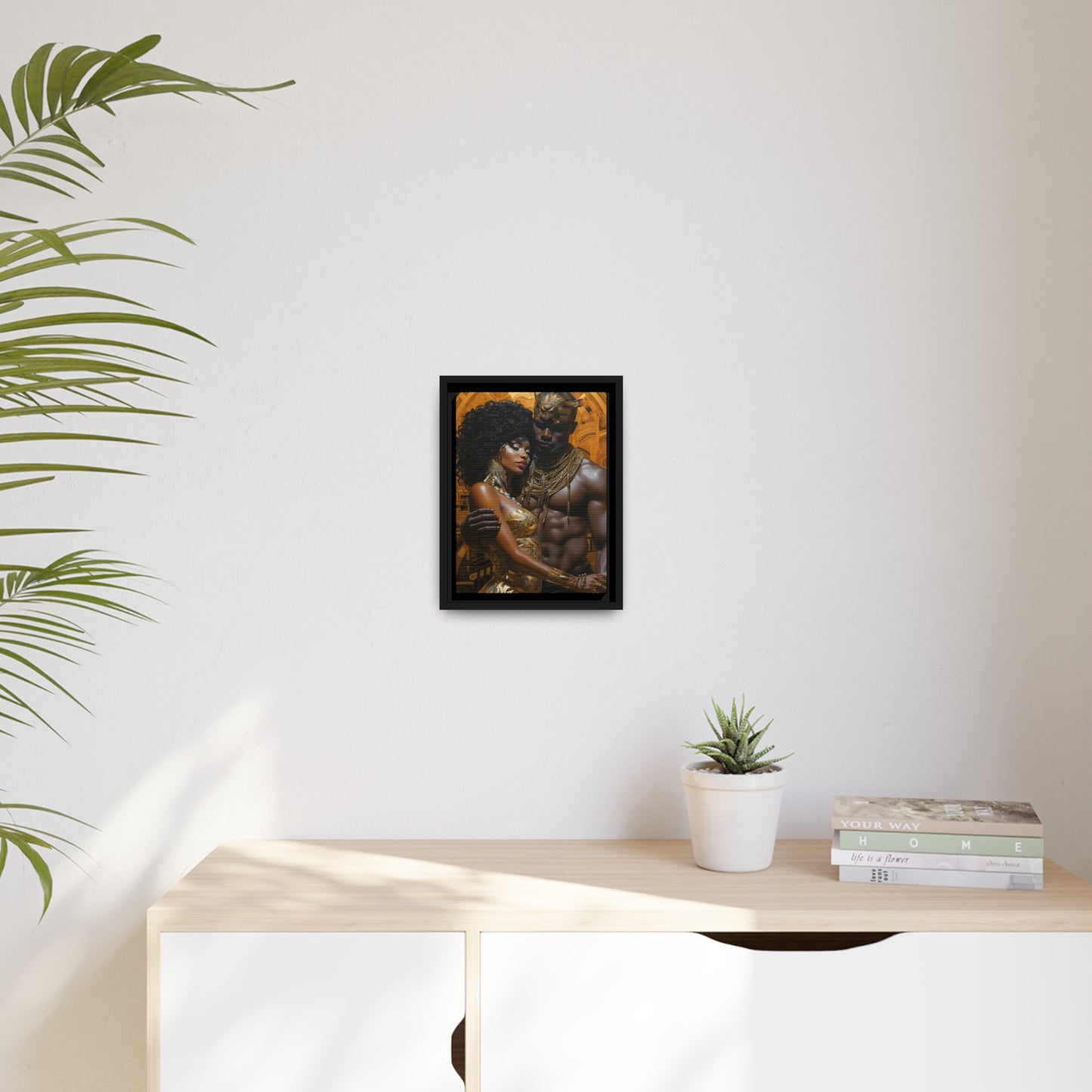 Ancient Gold - Matte Canvas, Black Frame