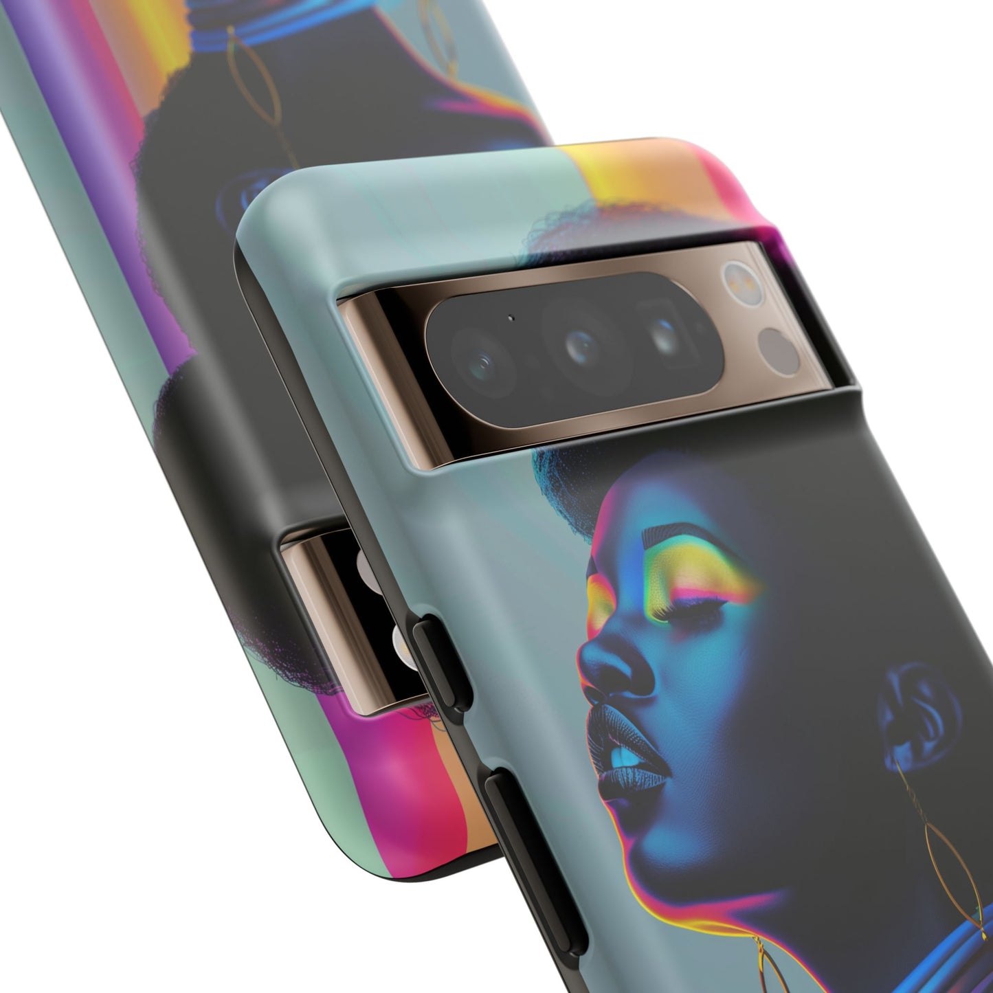 Neon Woman Phone Case - - Bold and Colorful Neon Design Cover | iPhone | Samsung | Google | Tough Case