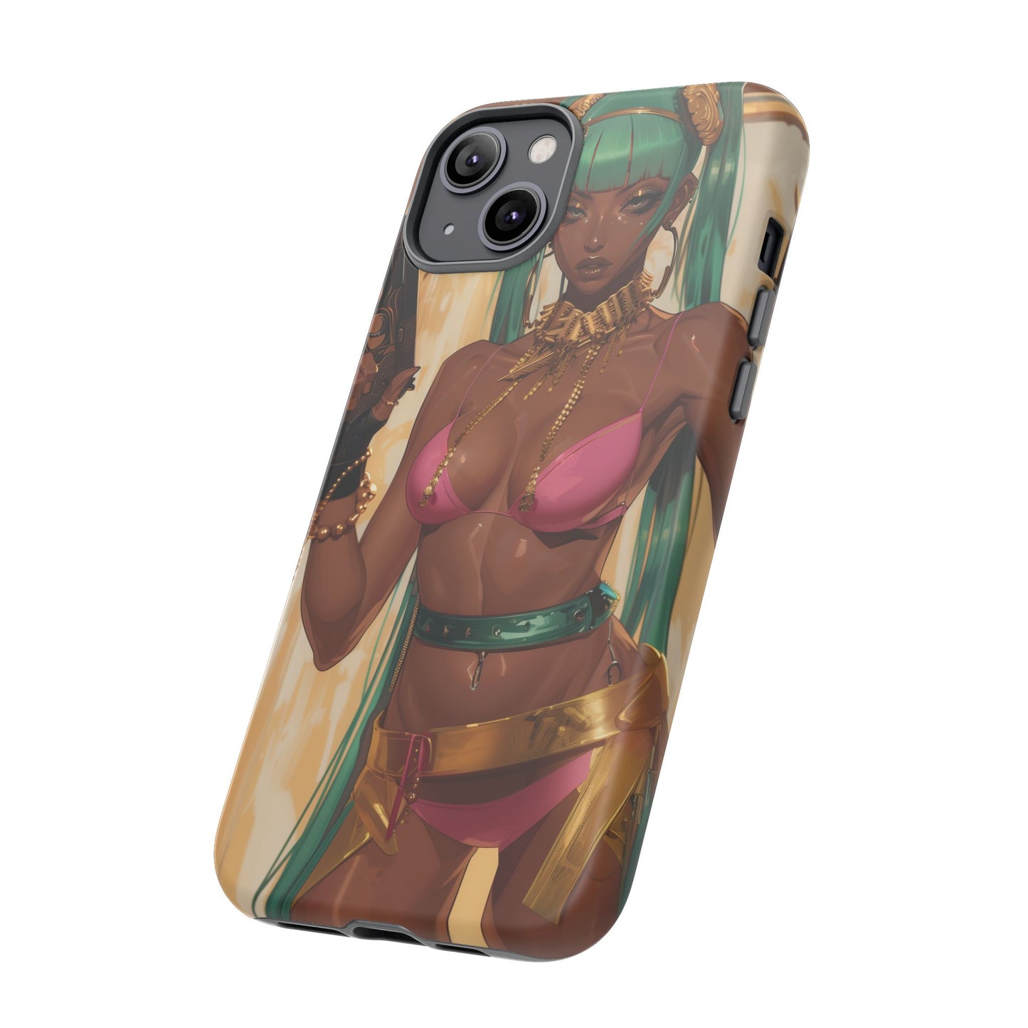 Urban Warrior Woman Gaming -  Bold and Edgy Street Art CoverStyle Digital Art | iPhone | Samsung | Tough Case