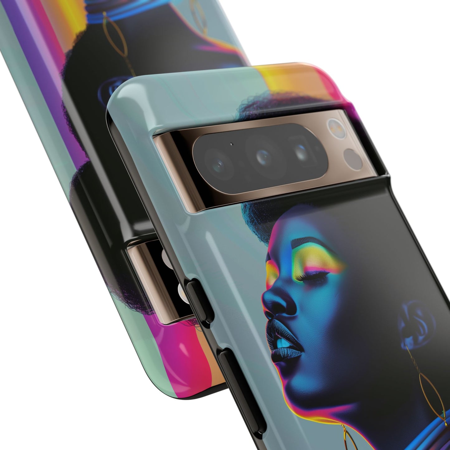 Neon Woman Phone Case - - Bold and Colorful Neon Design Cover | iPhone | Samsung | Google | Tough Case