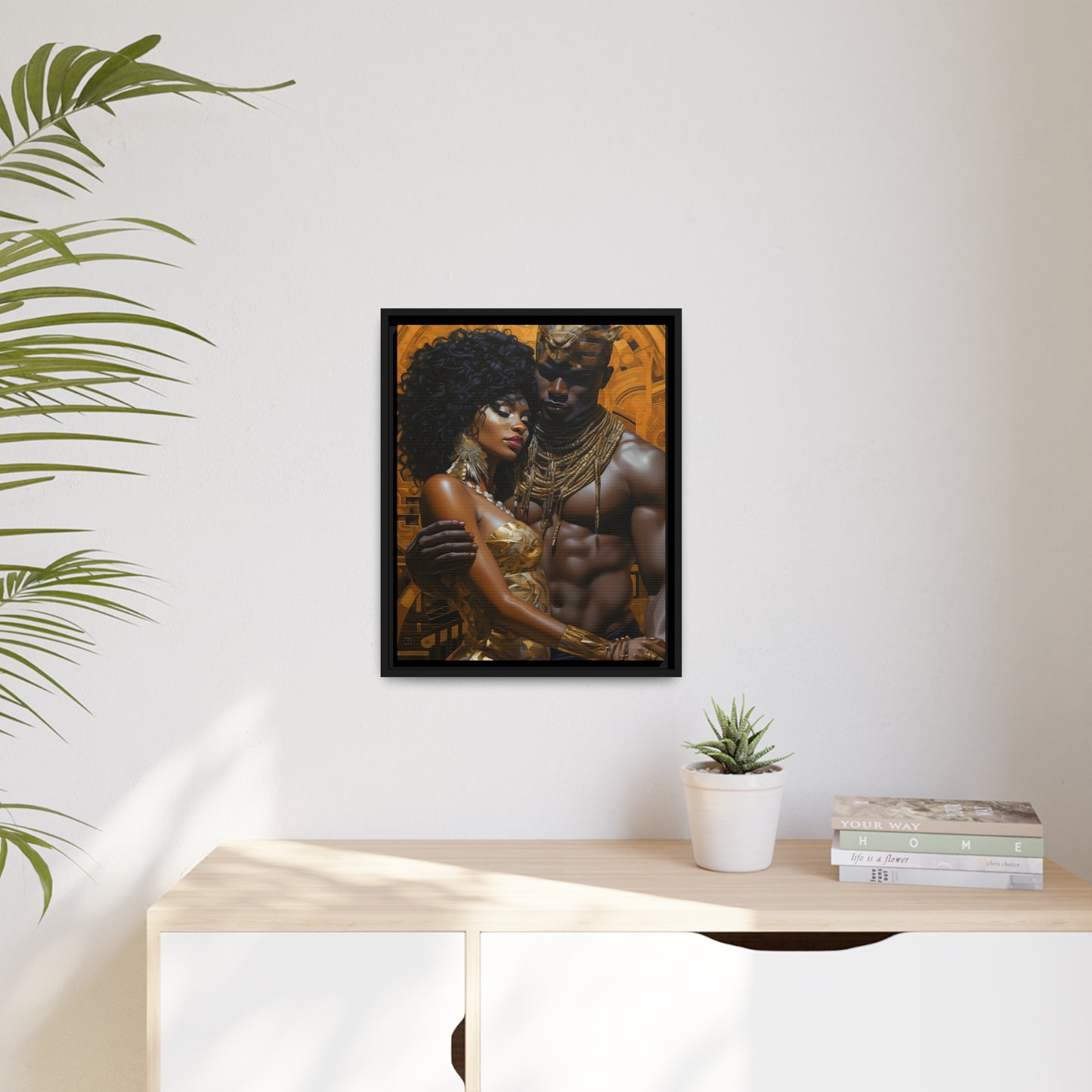 Ancient Gold - Matte Canvas, Black Frame