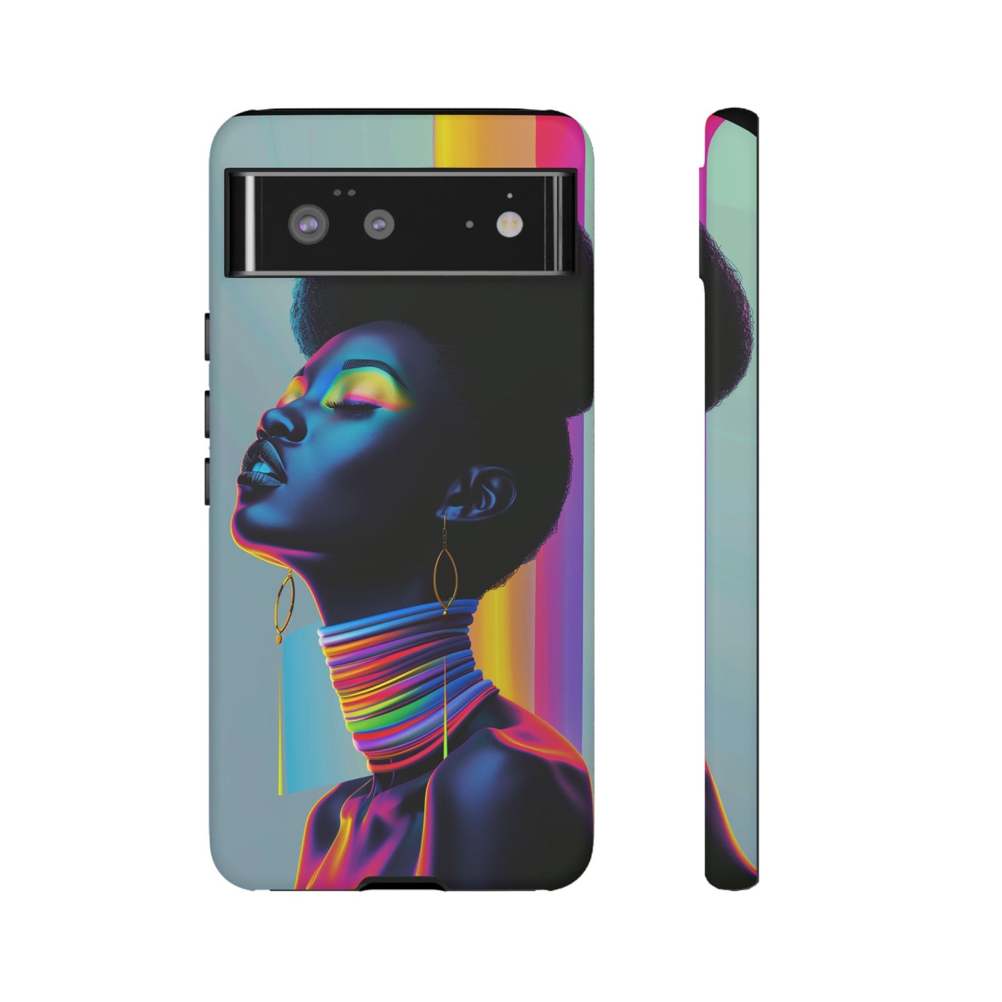 Neon Woman Phone Case - - Bold and Colorful Neon Design Cover | iPhone | Samsung | Google | Tough Case