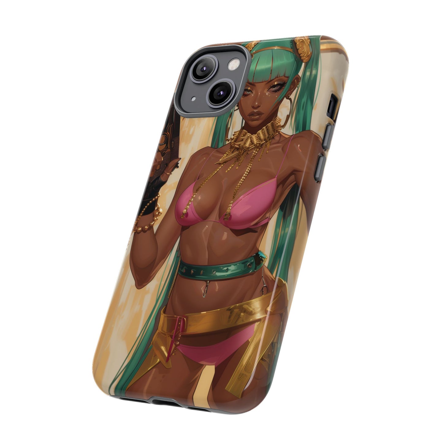 Urban Warrior Woman Gaming -  Bold and Edgy Street Art CoverStyle Digital Art | iPhone | Samsung | Tough Case