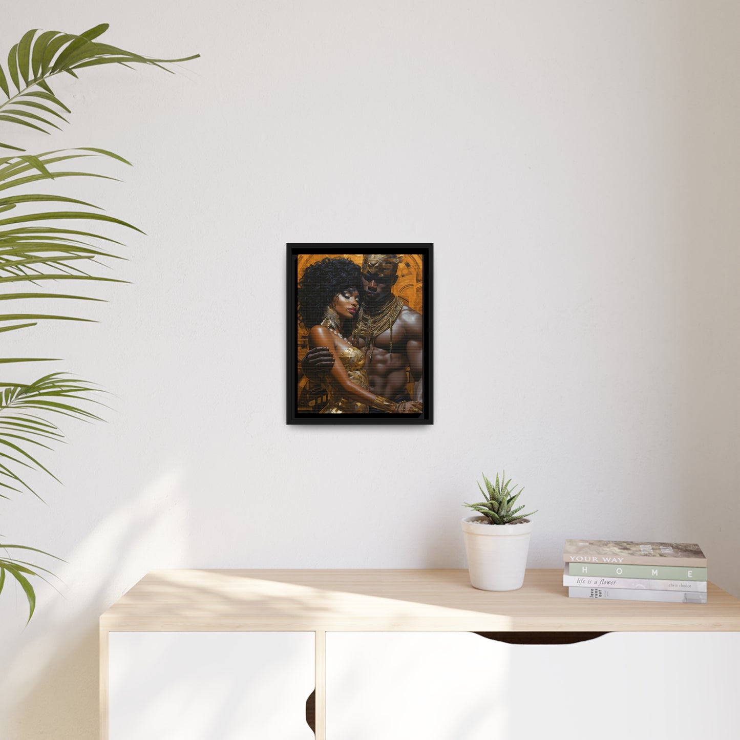 Ancient Gold - Matte Canvas, Black Frame