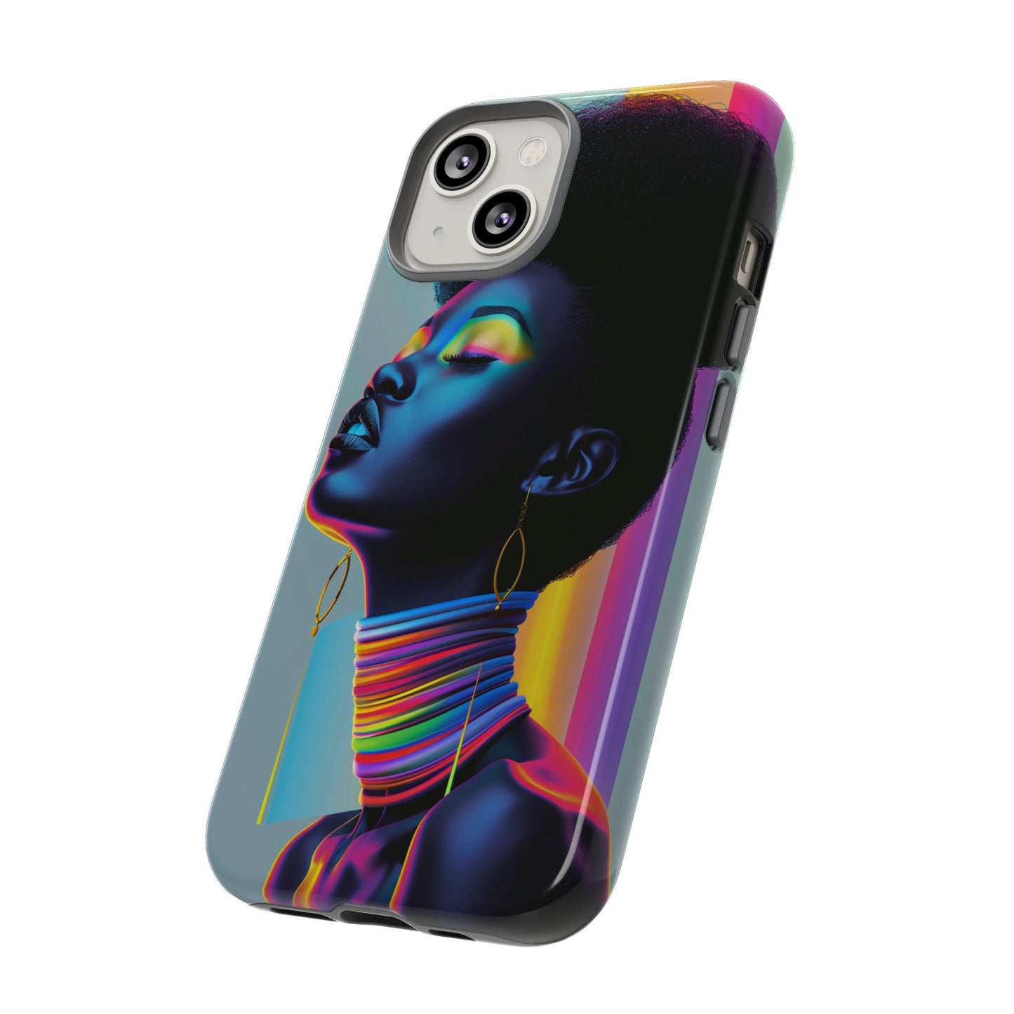 Neon Woman Phone Case - - Bold and Colorful Neon Design Cover | iPhone | Samsung | Google | Tough Case