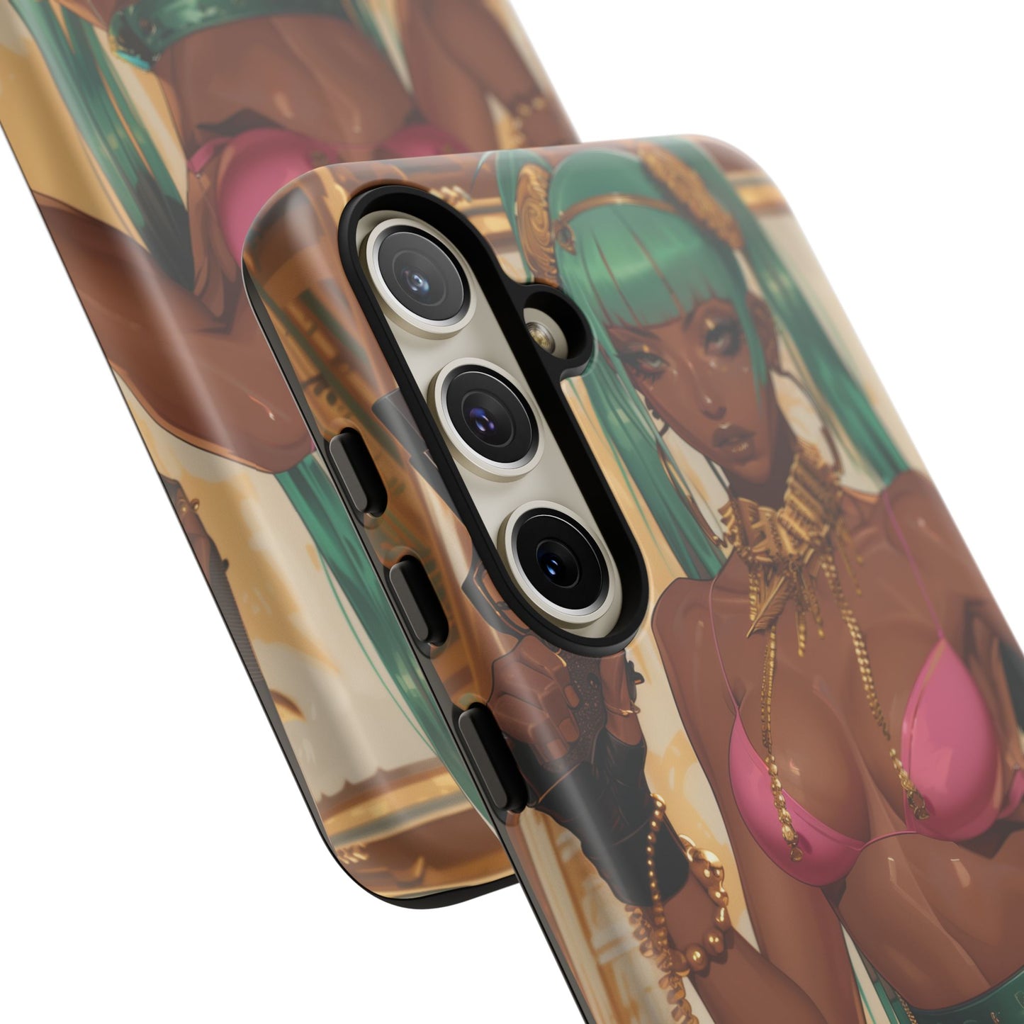 Urban Warrior Woman Gaming -  Bold and Edgy Street Art CoverStyle Digital Art | iPhone | Samsung | Tough Case