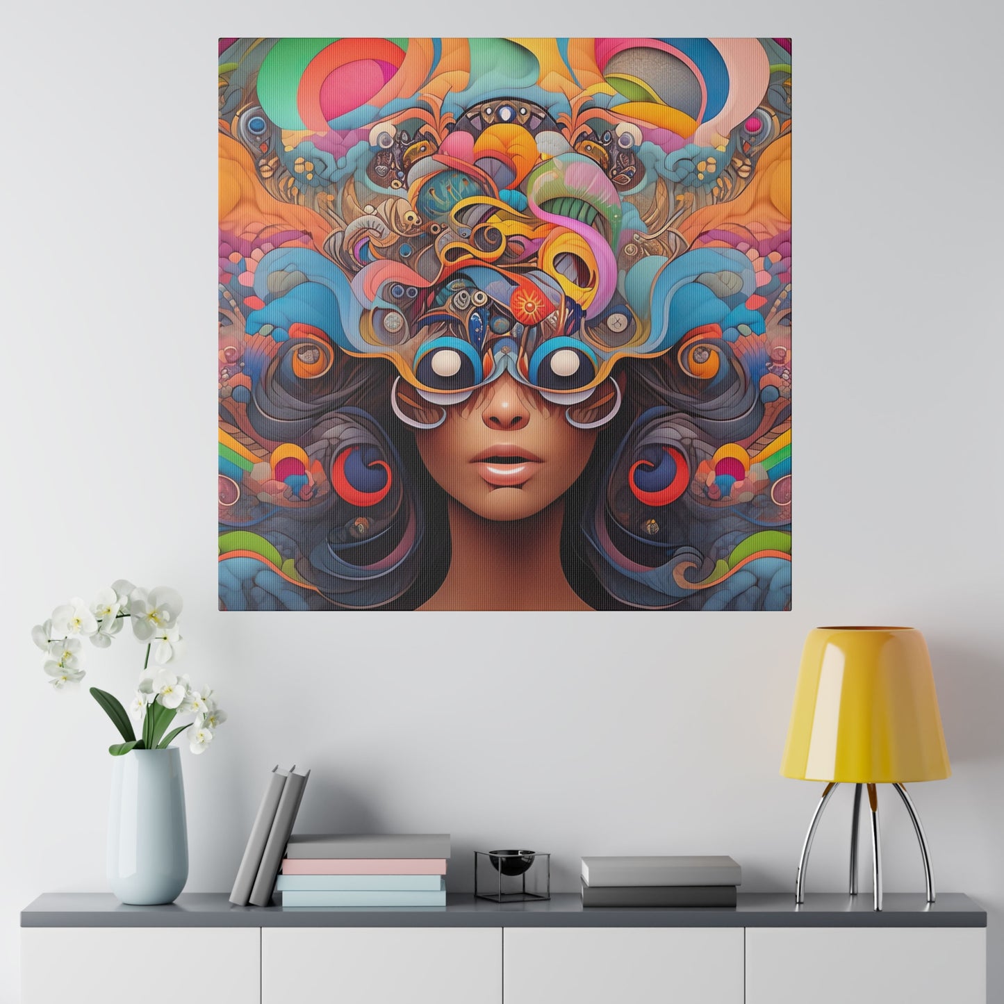 Colourful Muse - Matte Canvas, Stretched, 0.75"