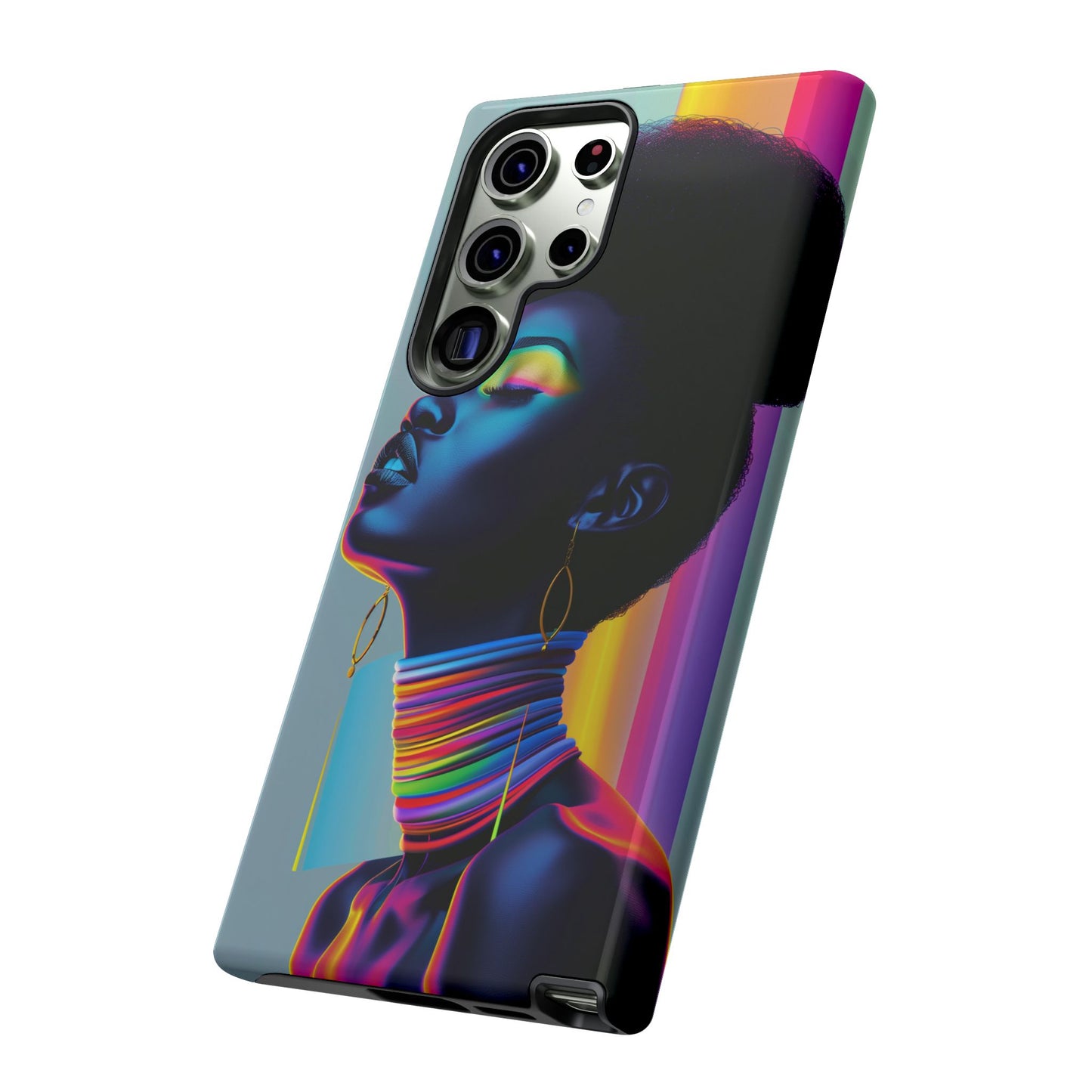 Neon Woman Phone Case - - Bold and Colorful Neon Design Cover | iPhone | Samsung | Google | Tough Case